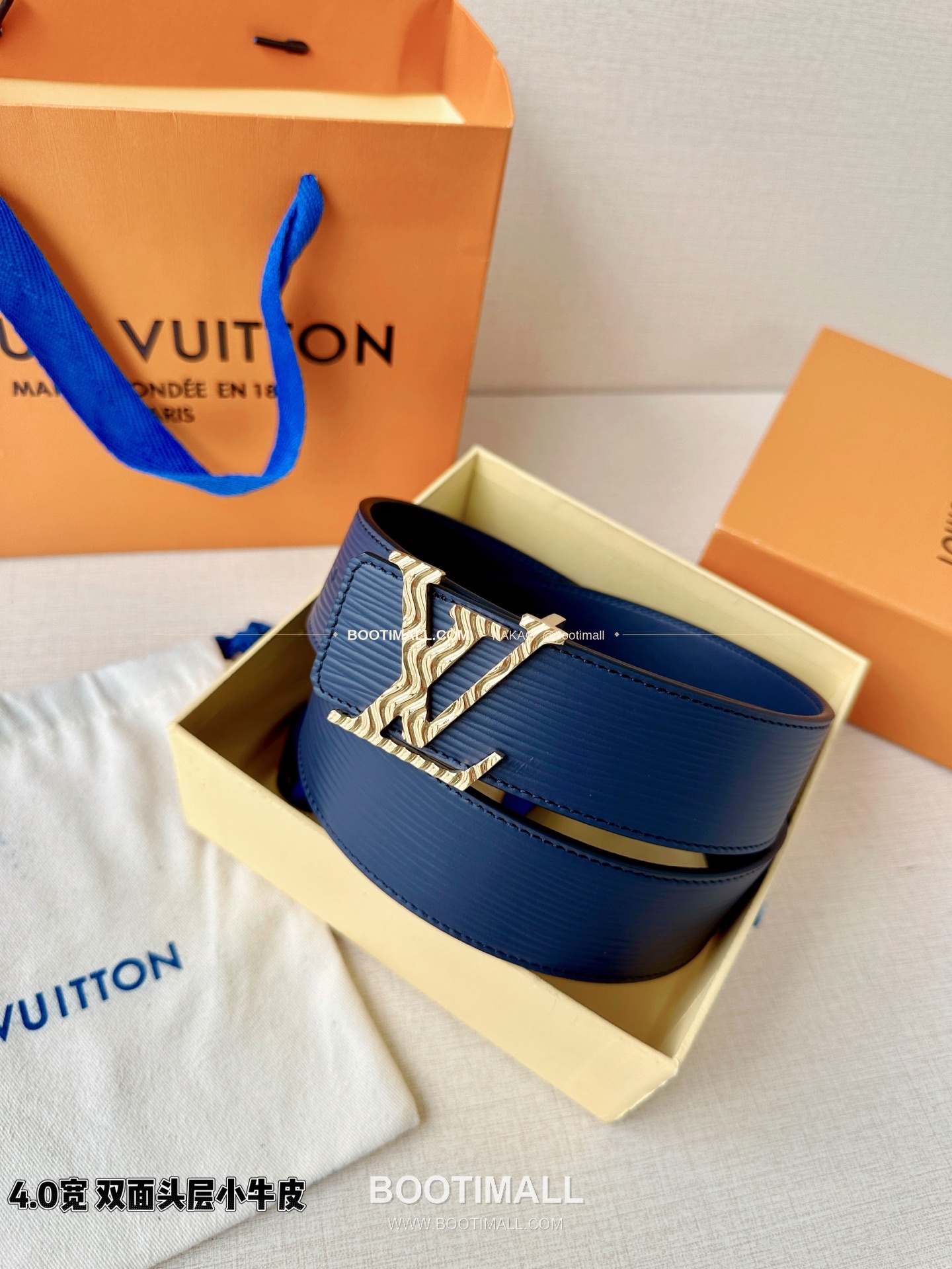 루이비통 LV 에피 카프스킨 이니셜 리버서블 벨트 Louis Vuitton LV Epi Calfskin Initiales Reversible Belt 4cm 8