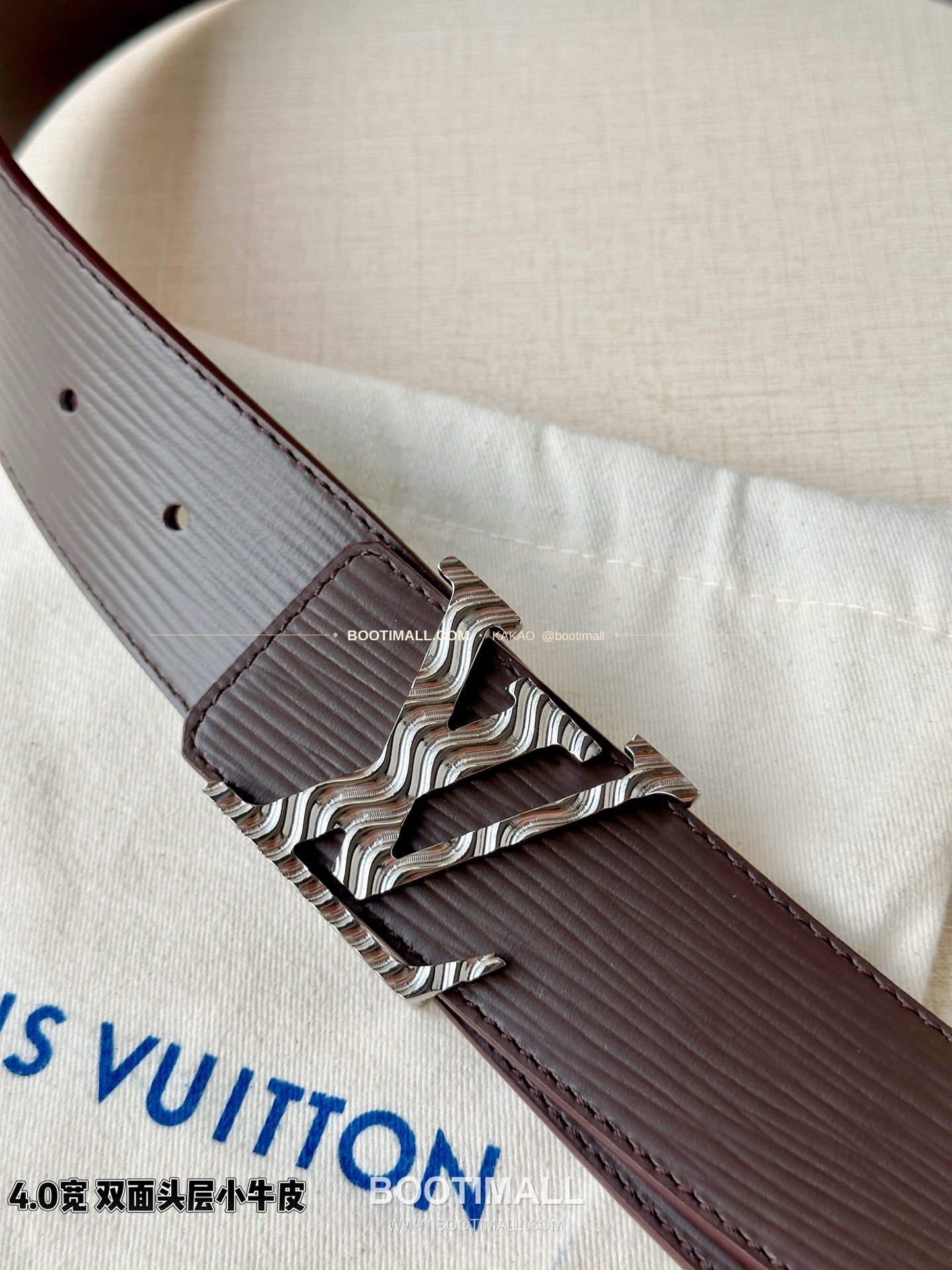 루이비통 LV 에피 카프스킨 이니셜 리버서블 벨트 Louis Vuitton LV Epi Calfskin Initiales Reversible Belt 4cm 2