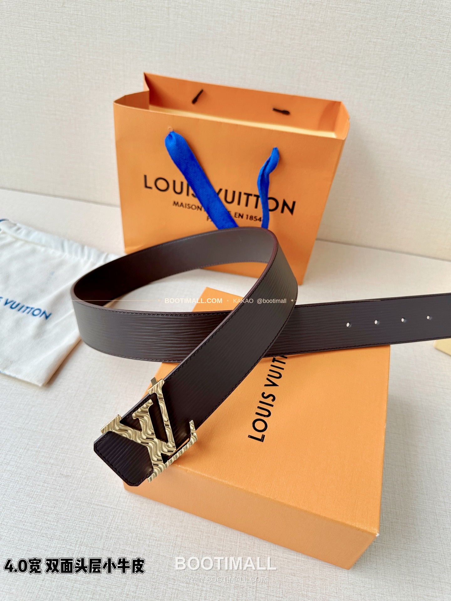 루이비통 LV 에피 카프스킨 이니셜 리버서블 벨트 Louis Vuitton LV Epi Calfskin Initiales Reversible Belt 4cm 8