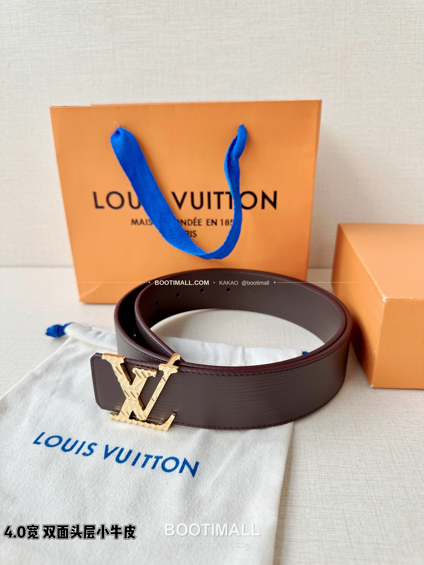 루이비통 LV 에피 카프스킨 이니셜 리버서블 벨트 Louis Vuitton LV Epi Calfskin Initiales Reversible Belt 4cm 9