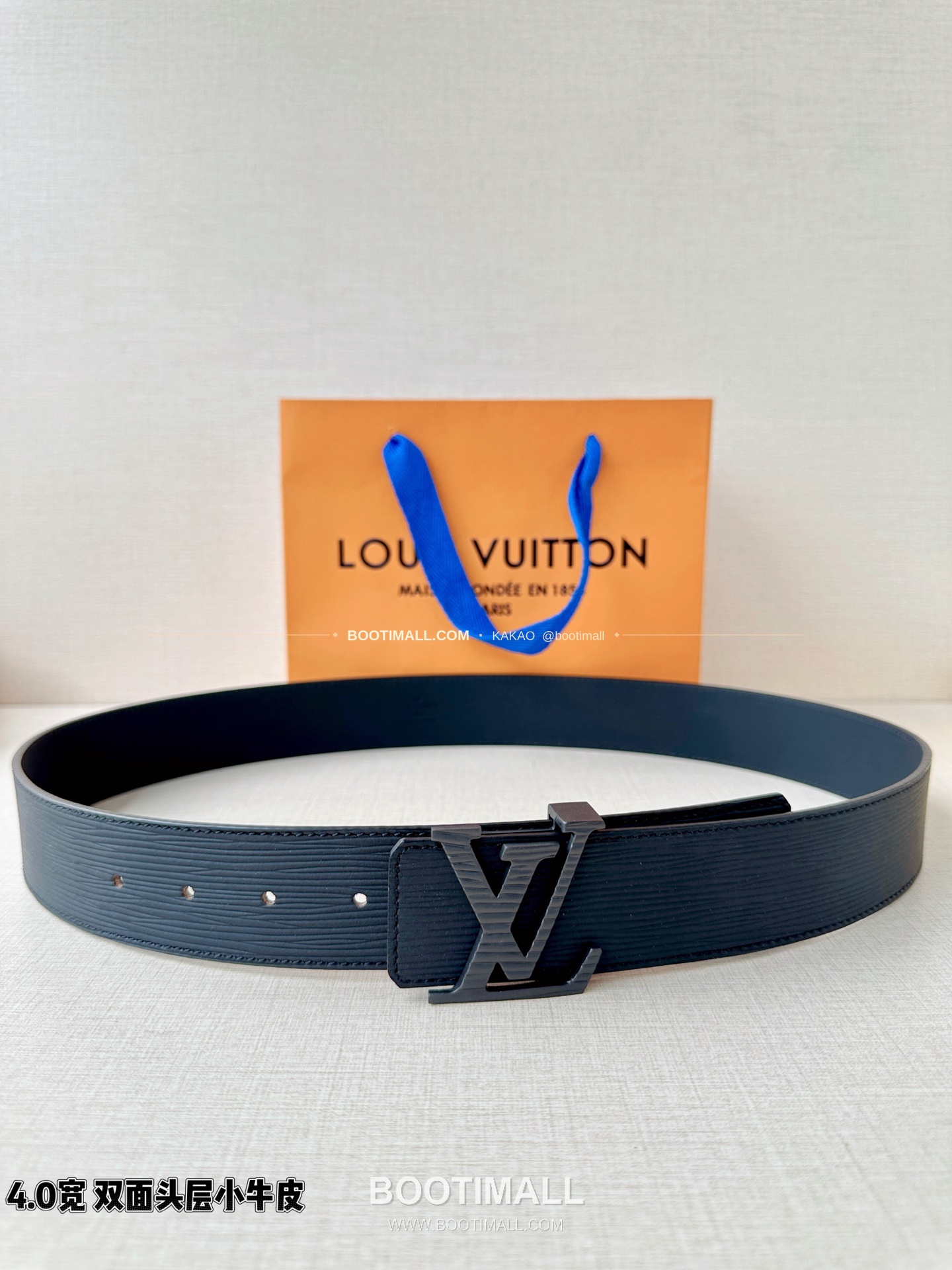 루이비통 LV 에피 카프스킨 이니셜 리버서블 벨트 Louis Vuitton LV Epi Calfskin Initiales Reversible Belt 4cm 1