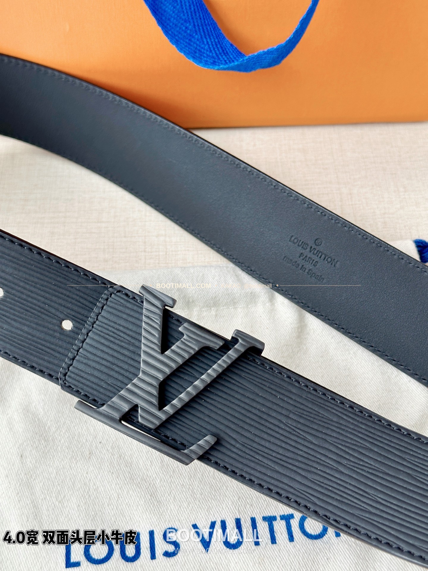 루이비통 LV 에피 카프스킨 이니셜 리버서블 벨트 Louis Vuitton LV Epi Calfskin Initiales Reversible Belt 4cm 3