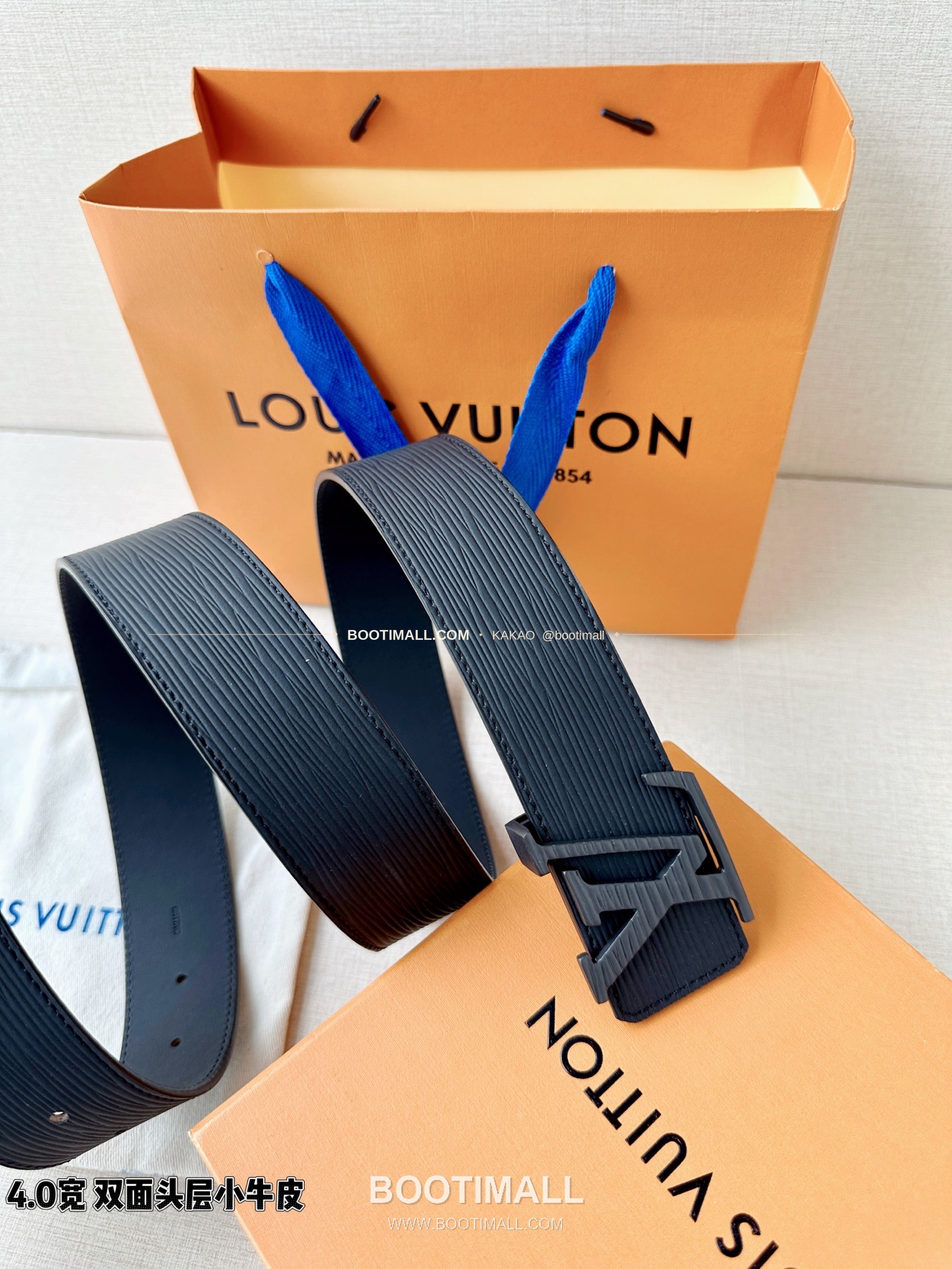 루이비통 LV 에피 카프스킨 이니셜 리버서블 벨트 Louis Vuitton LV Epi Calfskin Initiales Reversible Belt 4cm 6