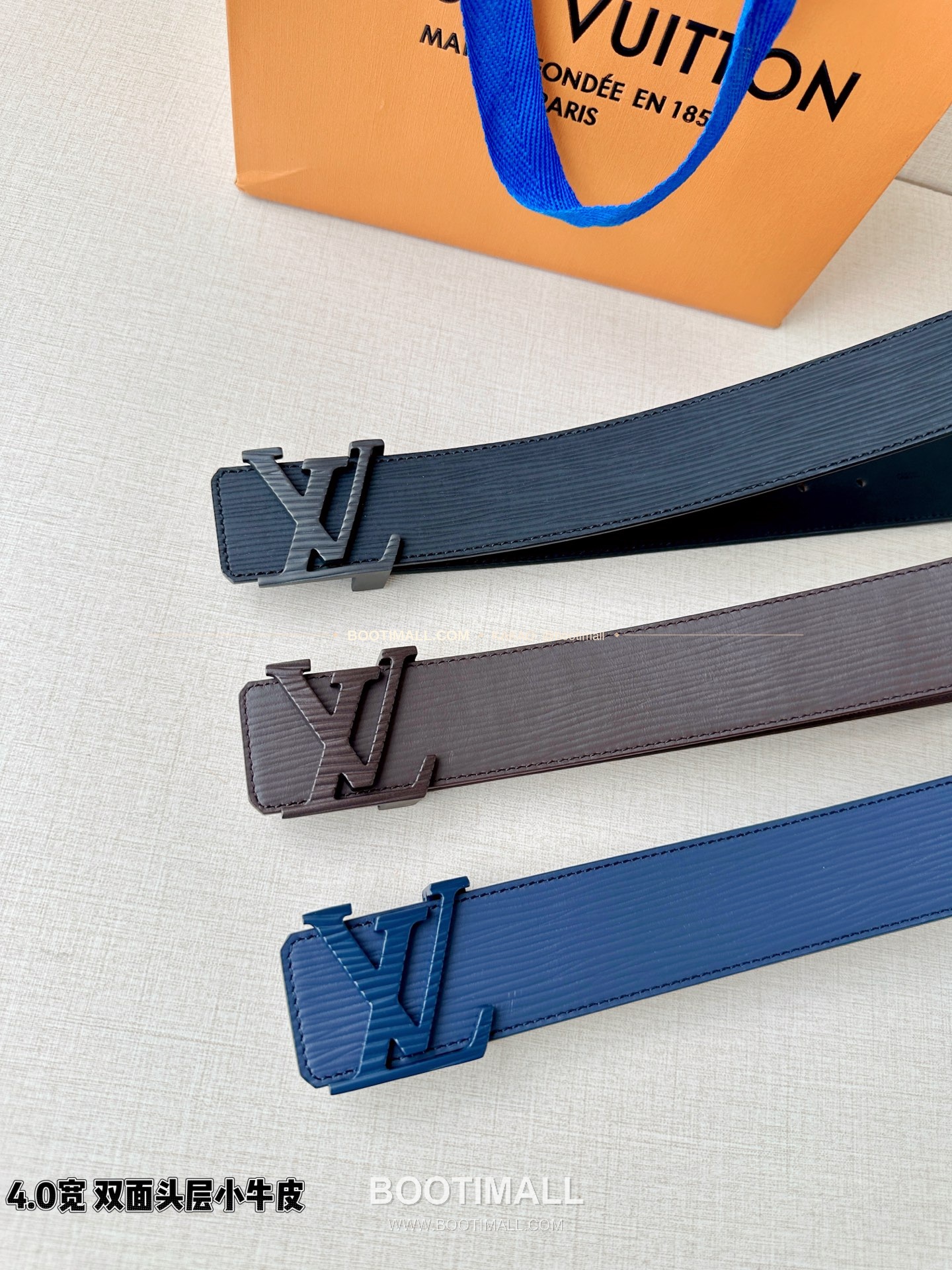 루이비통 LV 에피 카프스킨 이니셜 리버서블 벨트 Louis Vuitton LV Epi Calfskin Initiales Reversible Belt 4cm 7