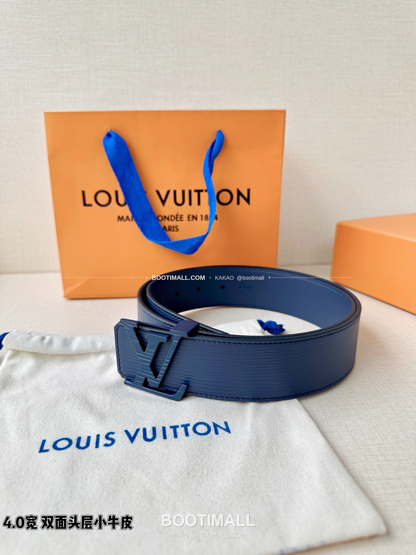 루이비통 LV 에피 카프스킨 이니셜 리버서블 벨트 Louis Vuitton LV Epi Calfskin Initiales Reversible Belt 4cm 3