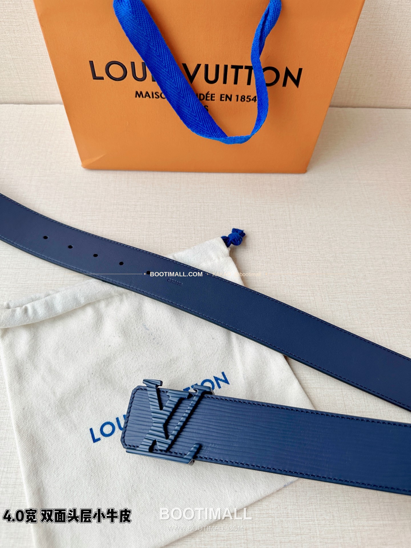루이비통 LV 에피 카프스킨 이니셜 리버서블 벨트 Louis Vuitton LV Epi Calfskin Initiales Reversible Belt 4cm 4