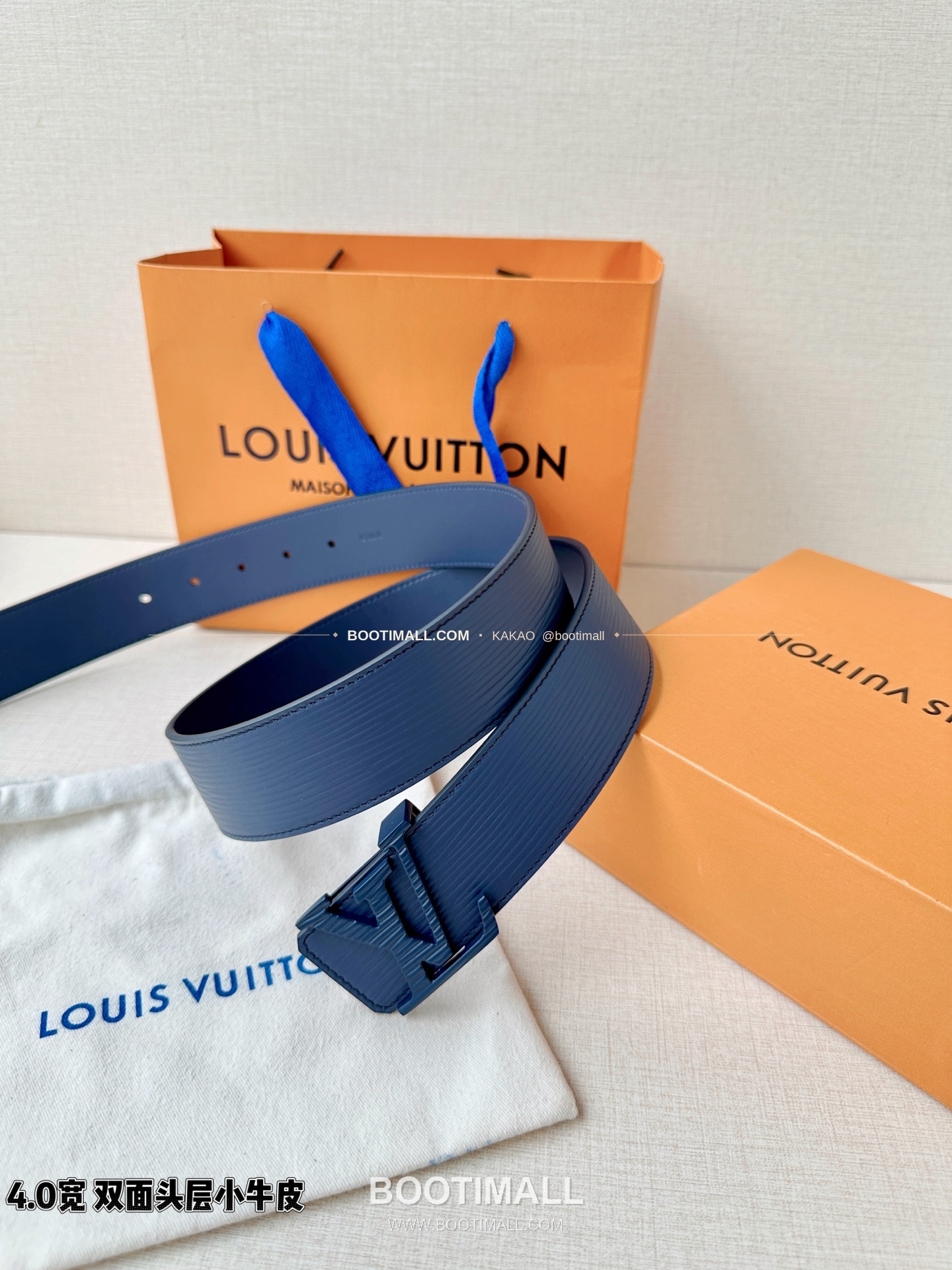 루이비통 LV 에피 카프스킨 이니셜 리버서블 벨트 Louis Vuitton LV Epi Calfskin Initiales Reversible Belt 4cm 6