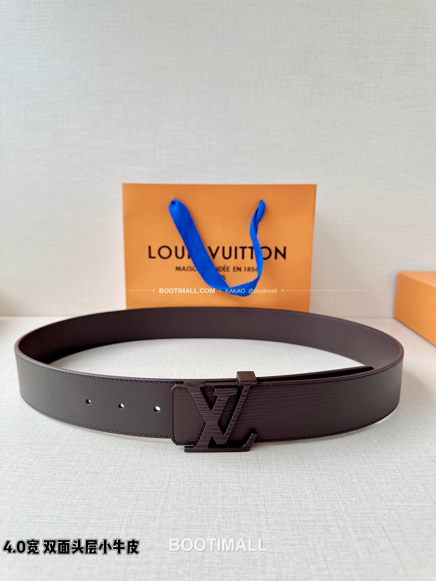 루이비통 LV 에피 카프스킨 이니셜 리버서블 벨트 Louis Vuitton LV Epi Calfskin Initiales Reversible Belt 4cm 1