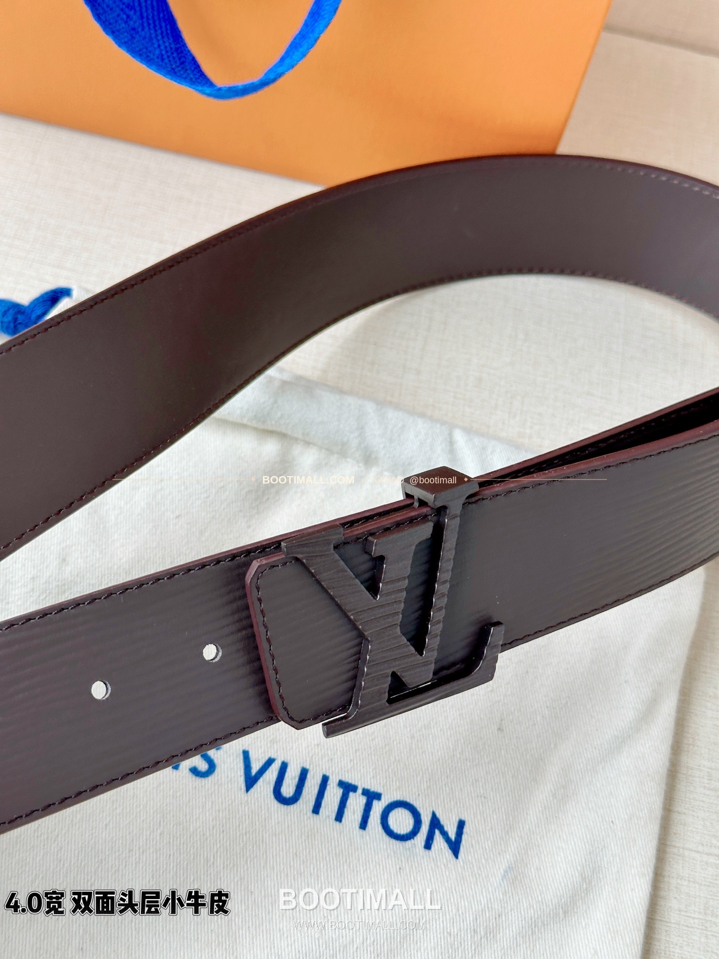 루이비통 LV 에피 카프스킨 이니셜 리버서블 벨트 Louis Vuitton LV Epi Calfskin Initiales Reversible Belt 4cm 2