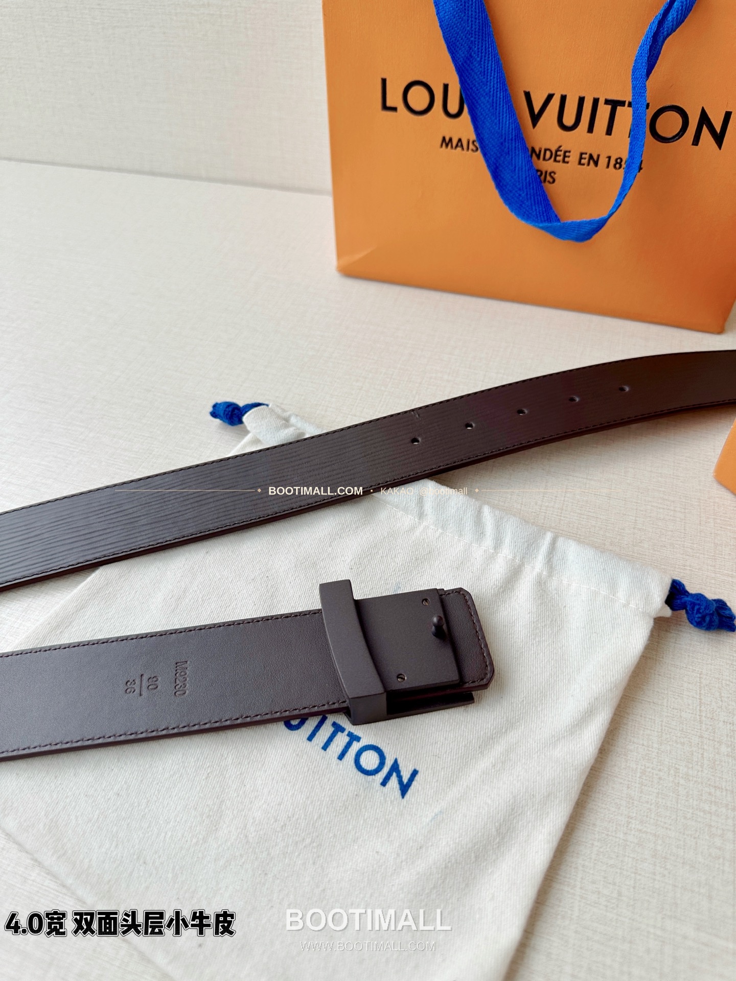 루이비통 LV 에피 카프스킨 이니셜 리버서블 벨트 Louis Vuitton LV Epi Calfskin Initiales Reversible Belt 4cm 6