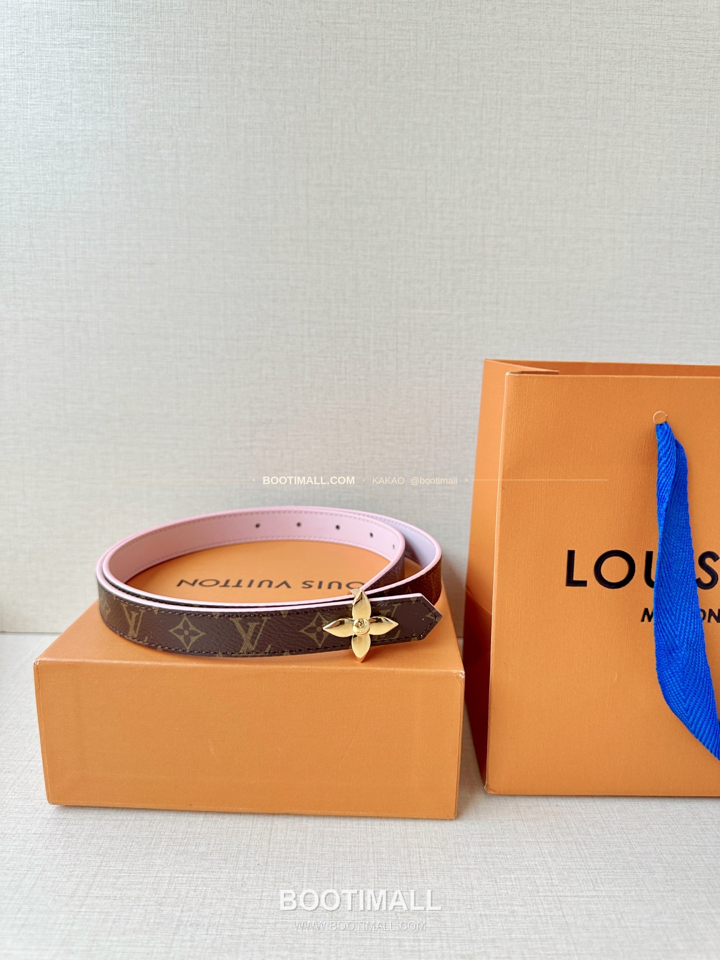 루이비통 LV 모노그램 캔버스 플라워 버클 리버서블 벨트 Louis Vuitton LV Monogram Canvas Flower Buckle Reversible Belt 2cm 9