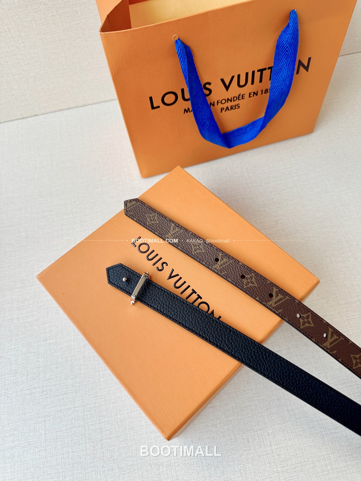 루이비통 LV 모노그램 캔버스 플라워 버클 리버서블 벨트 Louis Vuitton LV Monogram Canvas Flower Buckle Reversible Belt 2cm 9