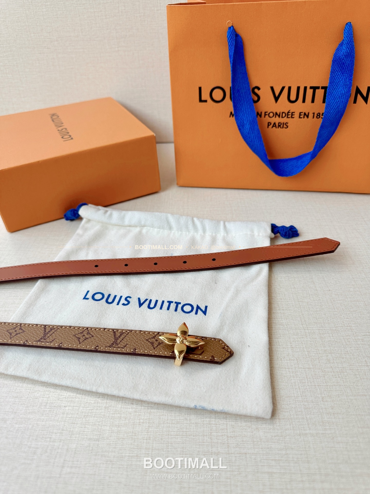 루이비통 LV 모노그램 캔버스 플라워 버클 리버서블 벨트 Louis Vuitton LV Monogram Canvas Flower Buckle Reversible Belt 2cm 7