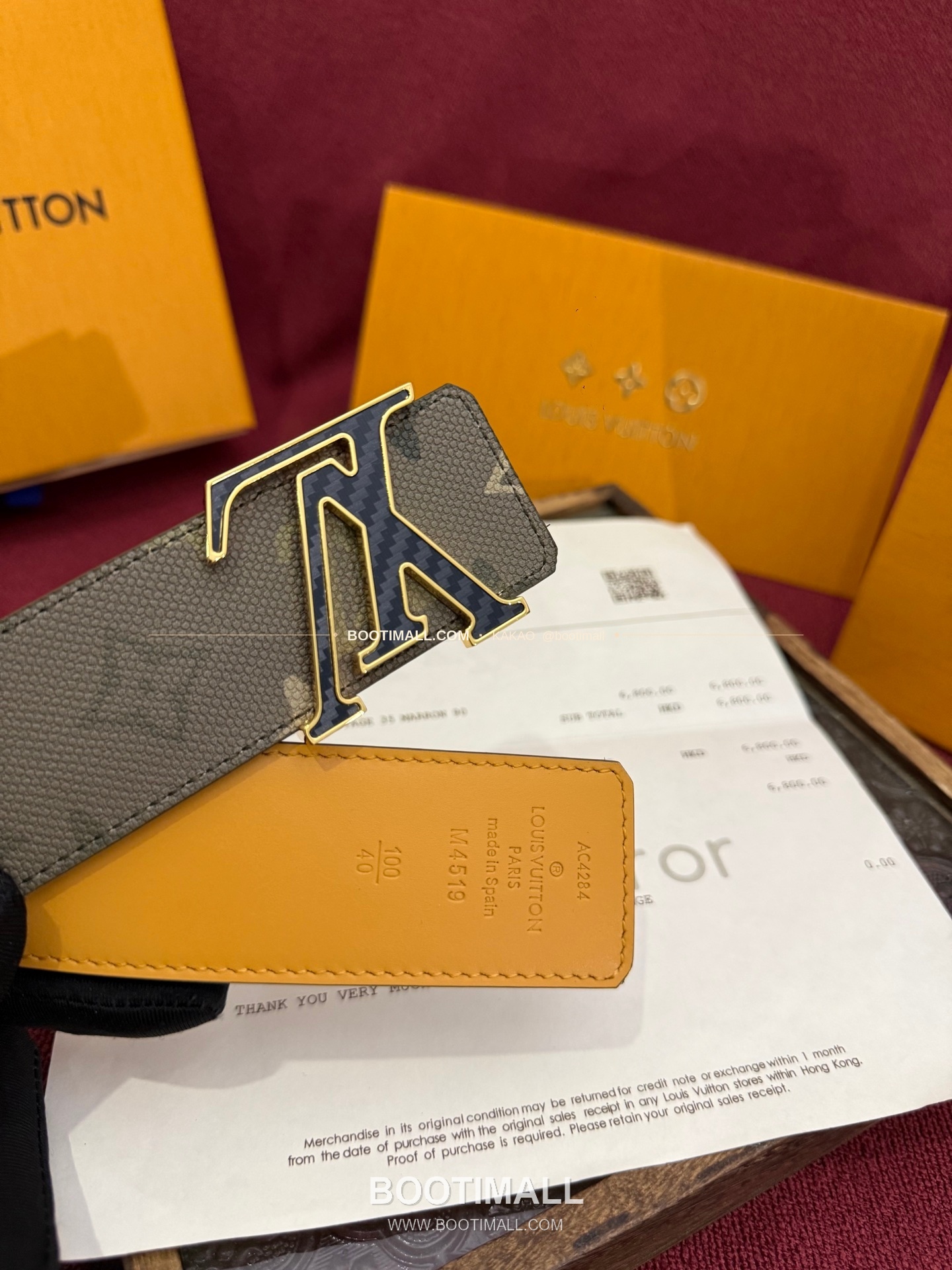 루이비통 LV 이니셜 모노그램 서플러스 캔버스 리버서블 벨트 Louis Vuitton LV Initiales Monogram Surplus Canvas Reversible Belt 4cm 2