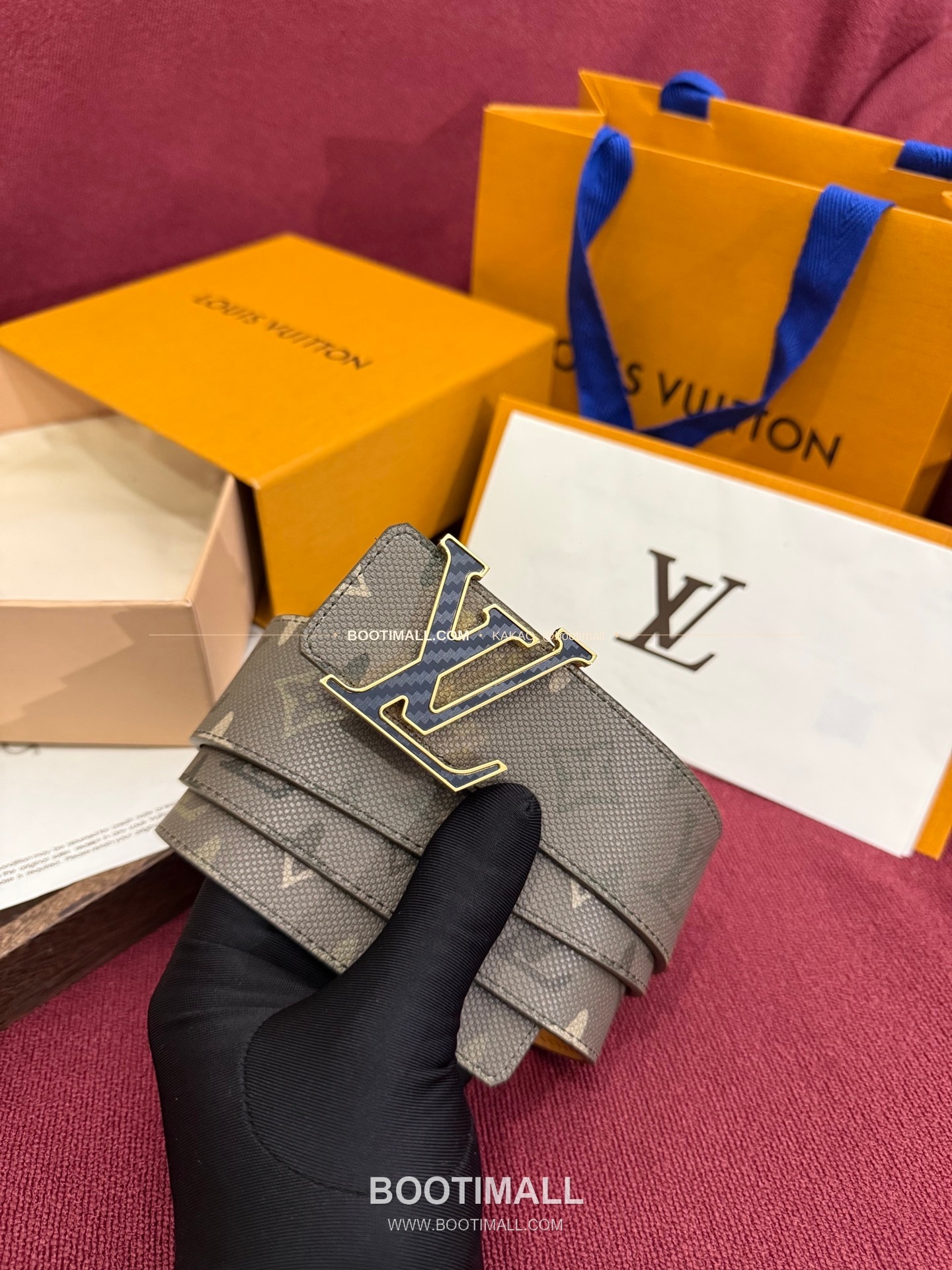 루이비통 LV 이니셜 모노그램 서플러스 캔버스 리버서블 벨트 Louis Vuitton LV Initiales Monogram Surplus Canvas Reversible Belt 4cm 6