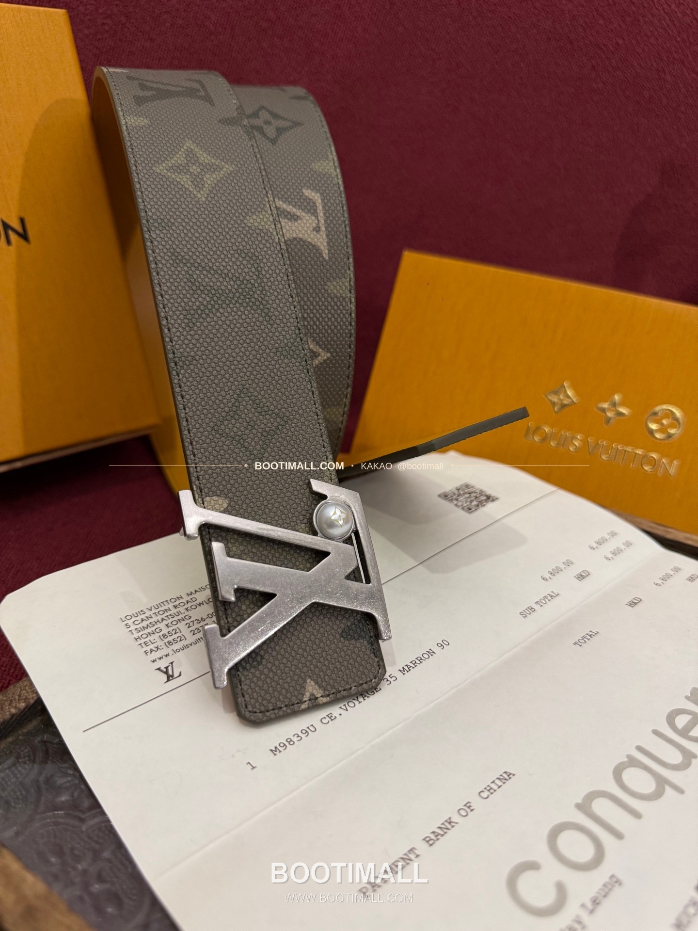 루이비통 LV 이니셜 모노그램 서플러스 캔버스 리버서블 벨트 Louis Vuitton LV Initiales Monogram Surplus Canvas Reversible Belt 4cm 2