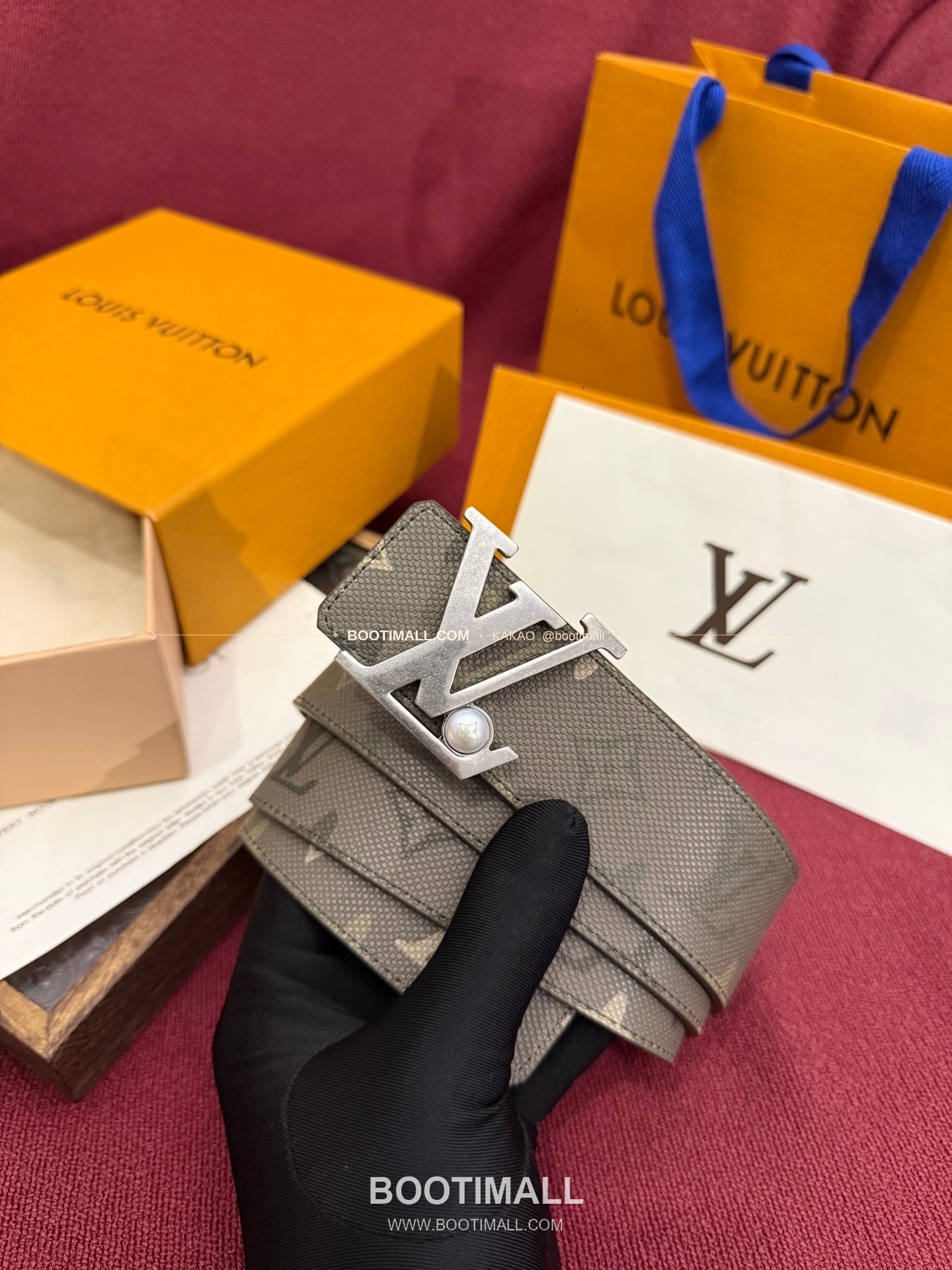 루이비통 LV 이니셜 모노그램 서플러스 캔버스 리버서블 벨트 Louis Vuitton LV Initiales Monogram Surplus Canvas Reversible Belt 4cm 7