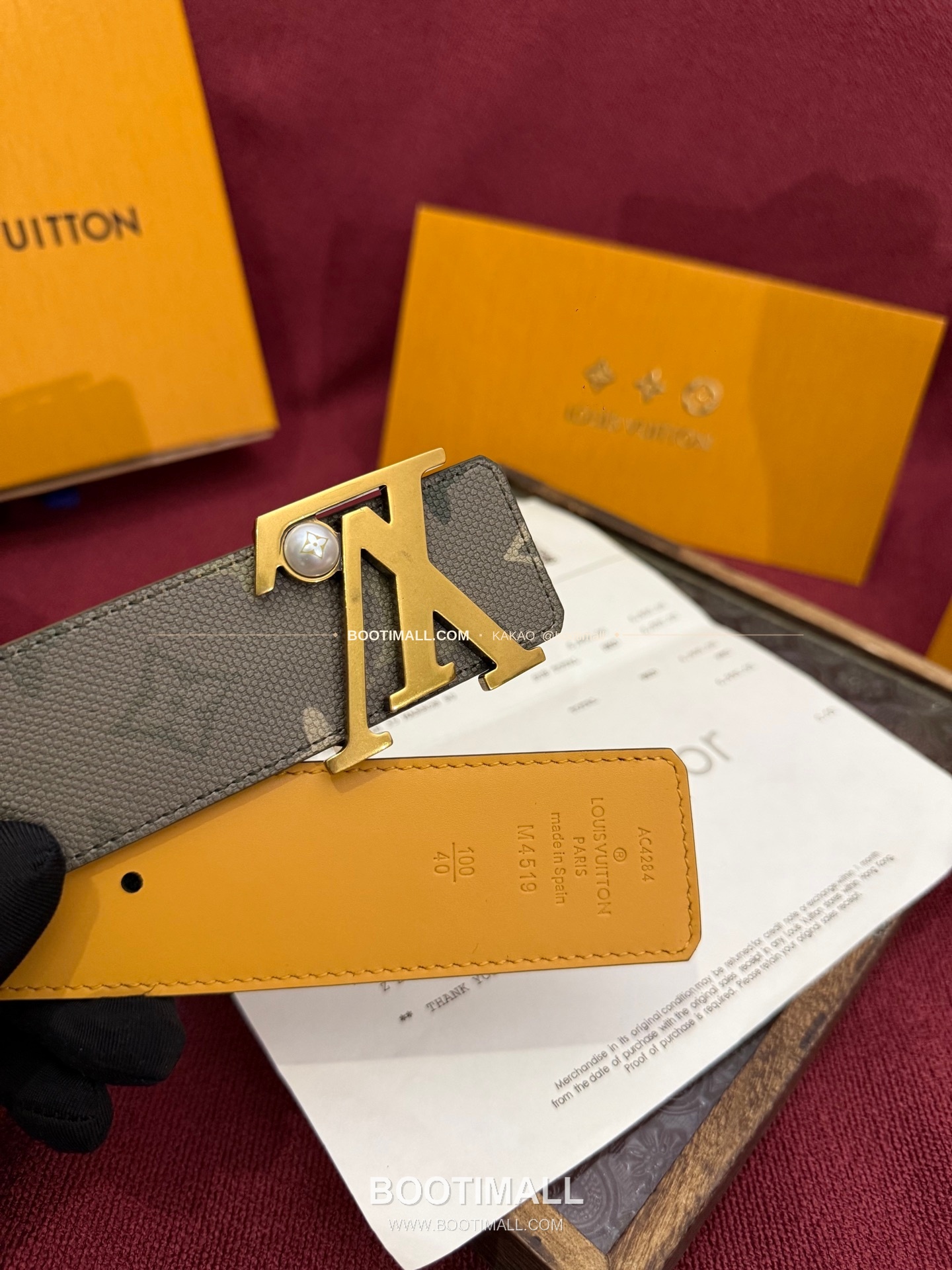 루이비통 LV 이니셜 모노그램 서플러스 캔버스 리버서블 벨트 Louis Vuitton LV Initiales Monogram Surplus Canvas Reversible Belt 4cm 2