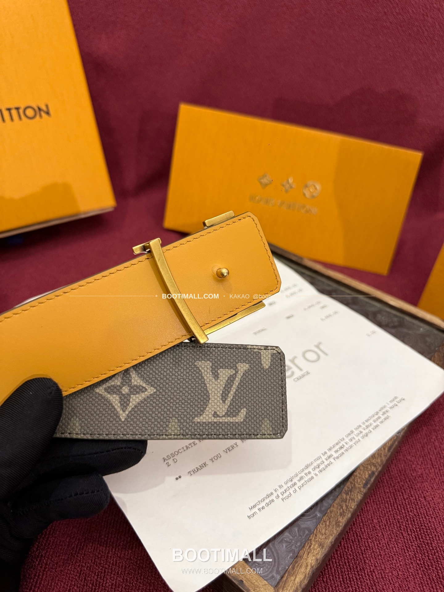 루이비통 LV 이니셜 모노그램 서플러스 캔버스 리버서블 벨트 Louis Vuitton LV Initiales Monogram Surplus Canvas Reversible Belt 4cm 3