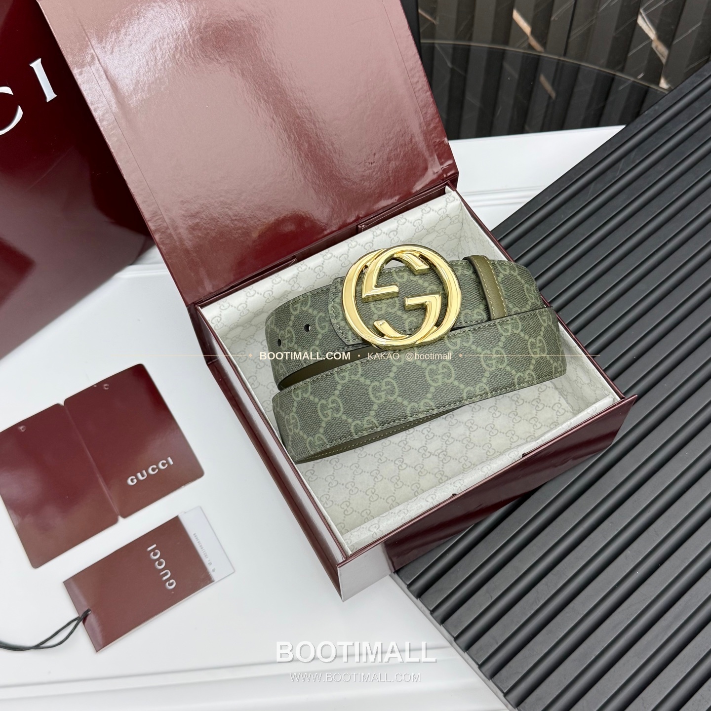 구찌 더블G 캔버스 리버서블 핀버클 벨트 Gucci Double G Canvas Reversible Pin Buckle Belt 1