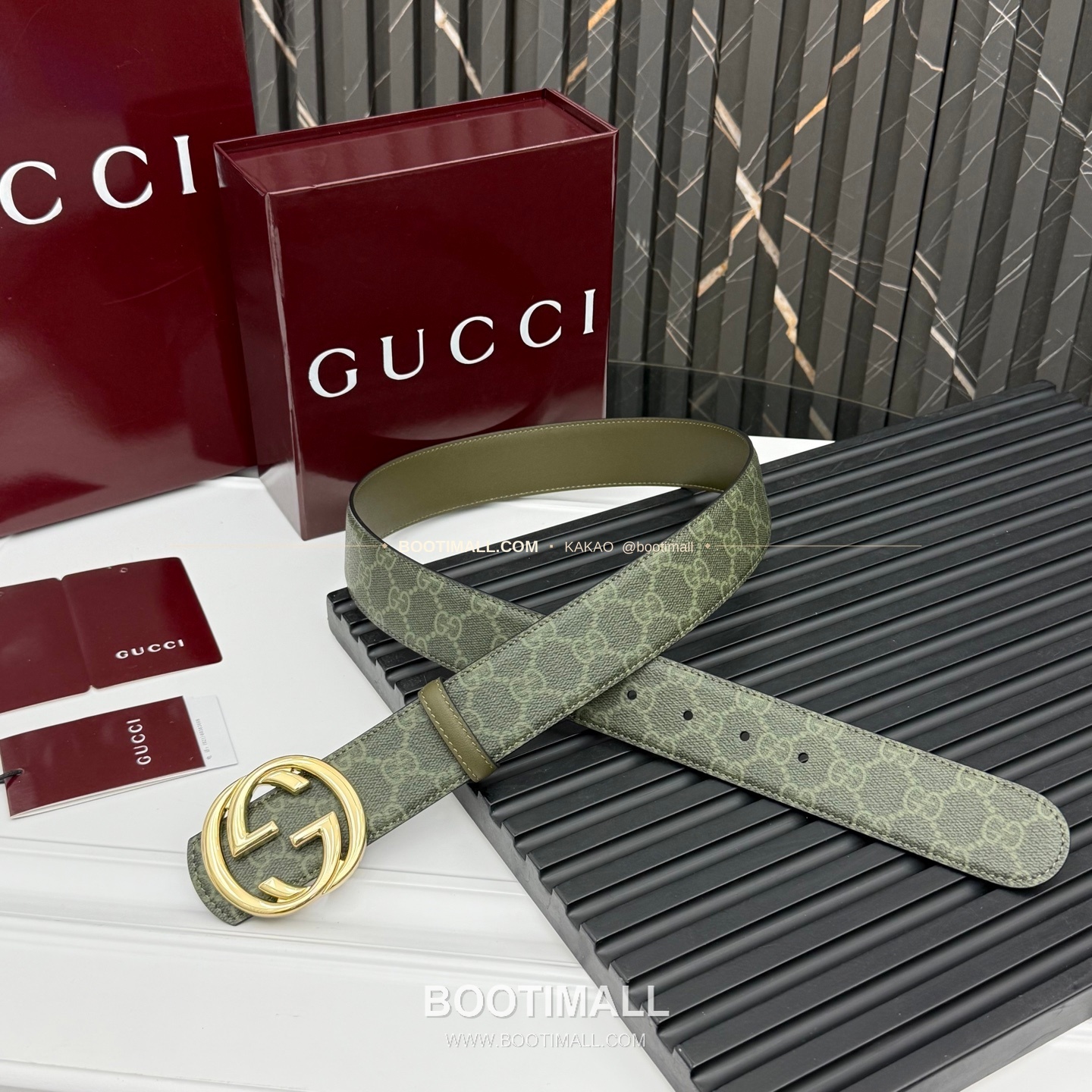 구찌 더블G 캔버스 리버서블 핀버클 벨트 Gucci Double G Canvas Reversible Pin Buckle Belt 4