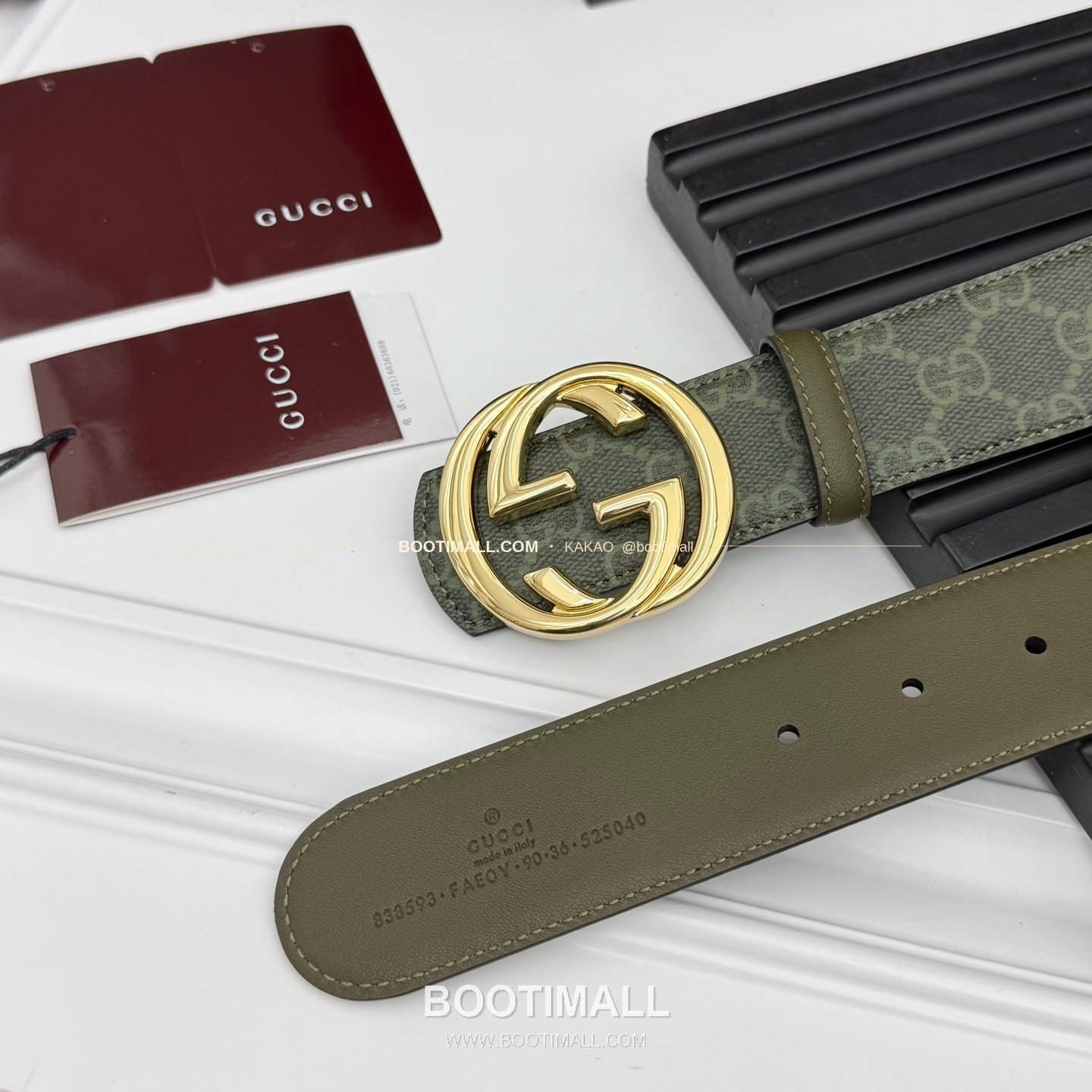 구찌 더블G 캔버스 리버서블 핀버클 벨트 Gucci Double G Canvas Reversible Pin Buckle Belt 6