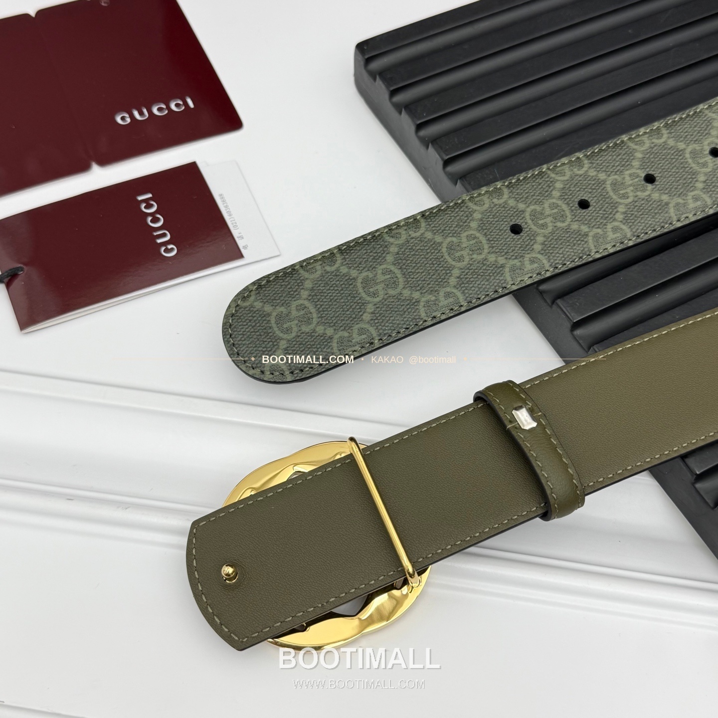 구찌 더블G 캔버스 리버서블 핀버클 벨트 Gucci Double G Canvas Reversible Pin Buckle Belt 8