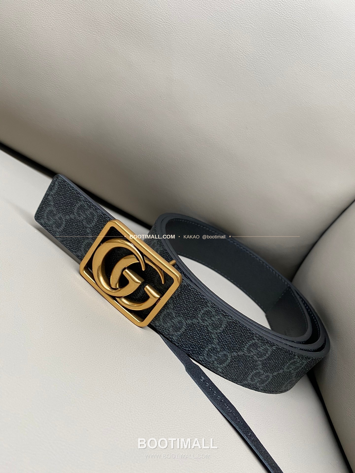 구찌 GG 마몬트 카프스킨 더블G 리버서블 벨트 Gucci GG Marmont Calfskin Double G Reversible Belt 3.5cm 1