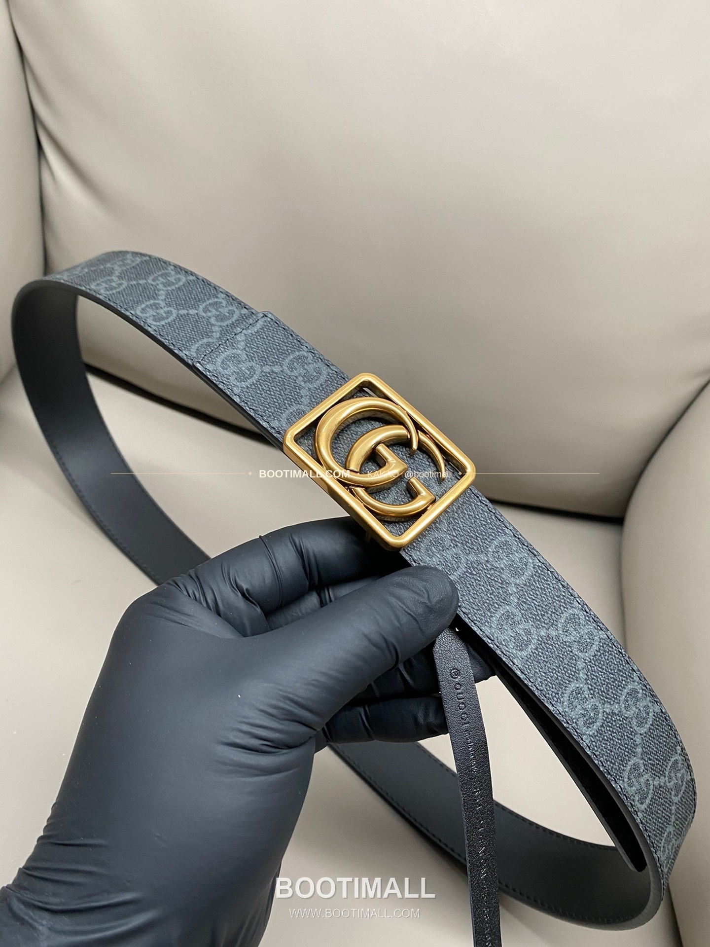 구찌 GG 마몬트 카프스킨 더블G 리버서블 벨트 Gucci GG Marmont Calfskin Double G Reversible Belt 3.5cm 5