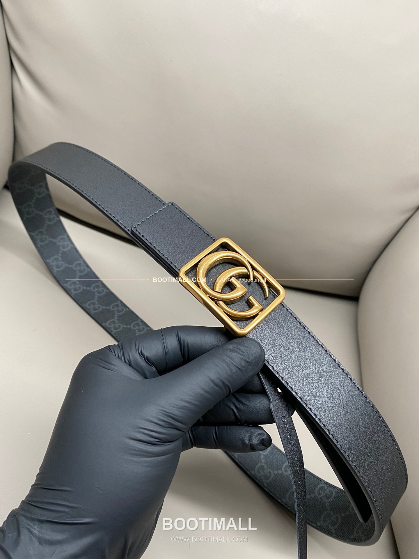 구찌 GG 마몬트 카프스킨 더블G 리버서블 벨트 Gucci GG Marmont Calfskin Double G Reversible Belt 3.5cm 8