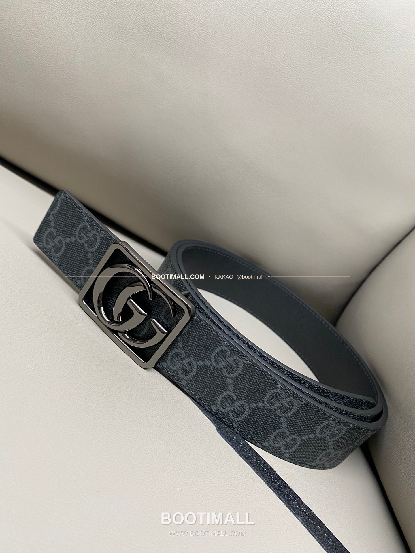 구찌 GG 마몬트 카프스킨 더블G 리버서블 벨트 Gucci GG Marmont Calfskin Double G Reversible Belt 3.5cm 1