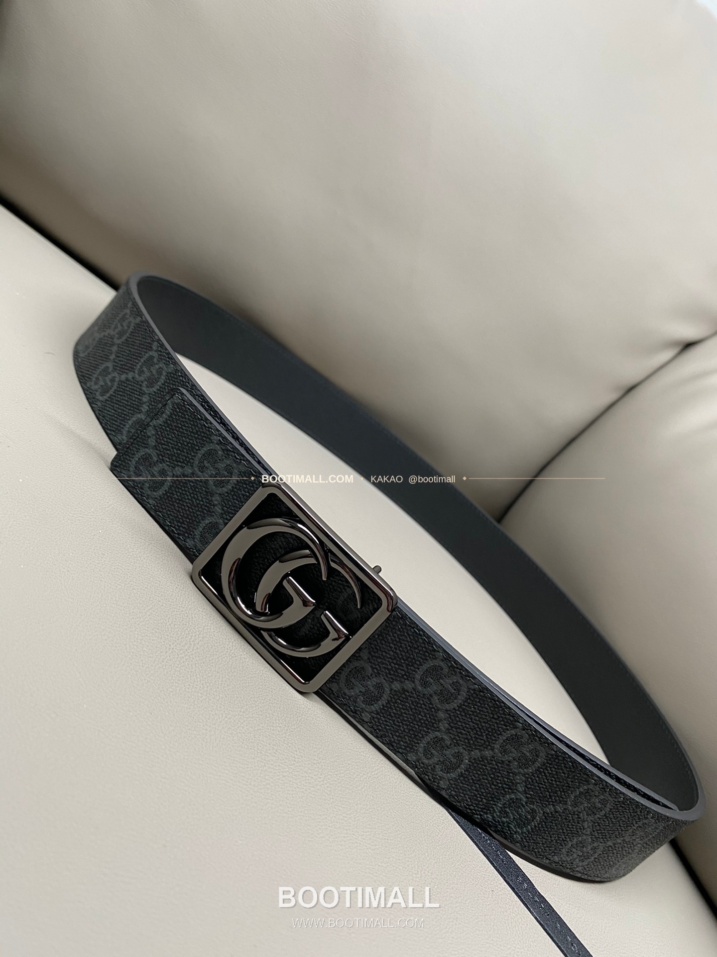 구찌 GG 마몬트 카프스킨 더블G 리버서블 벨트 Gucci GG Marmont Calfskin Double G Reversible Belt 3.5cm 4
