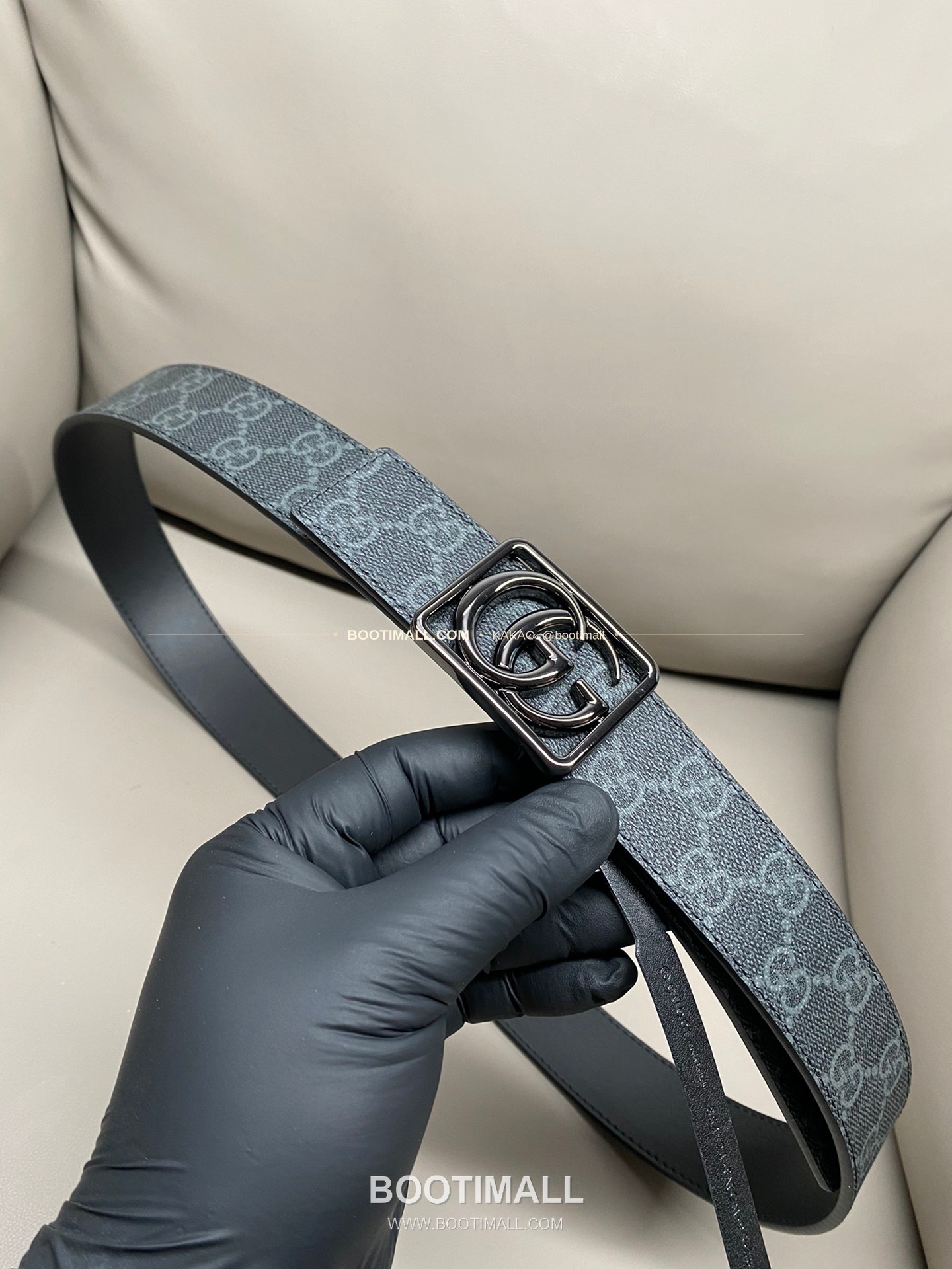 구찌 GG 마몬트 카프스킨 더블G 리버서블 벨트 Gucci GG Marmont Calfskin Double G Reversible Belt 3.5cm 5