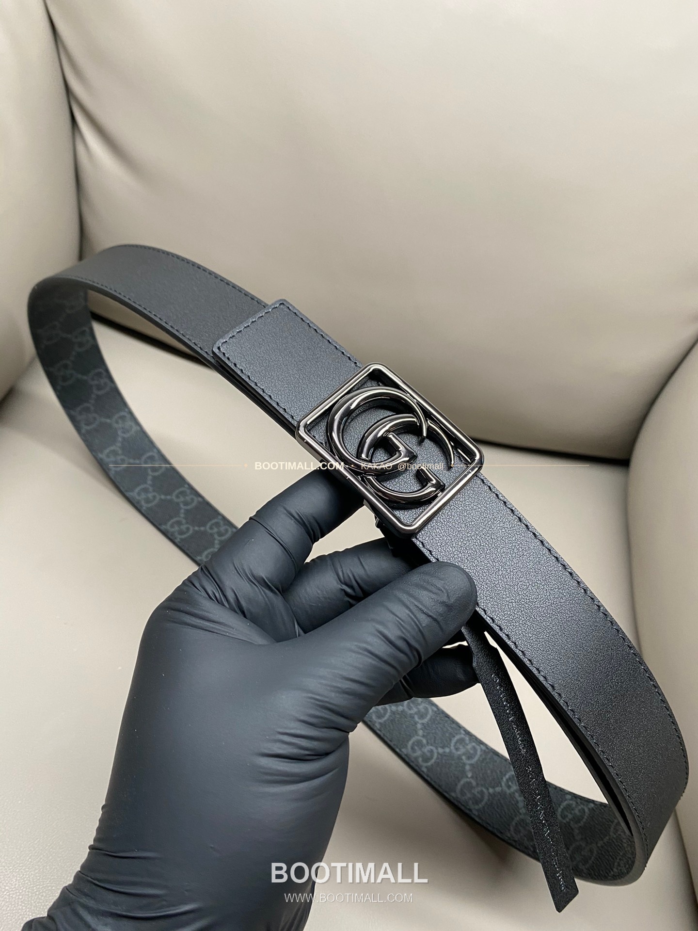 구찌 GG 마몬트 카프스킨 더블G 리버서블 벨트 Gucci GG Marmont Calfskin Double G Reversible Belt 3.5cm 8