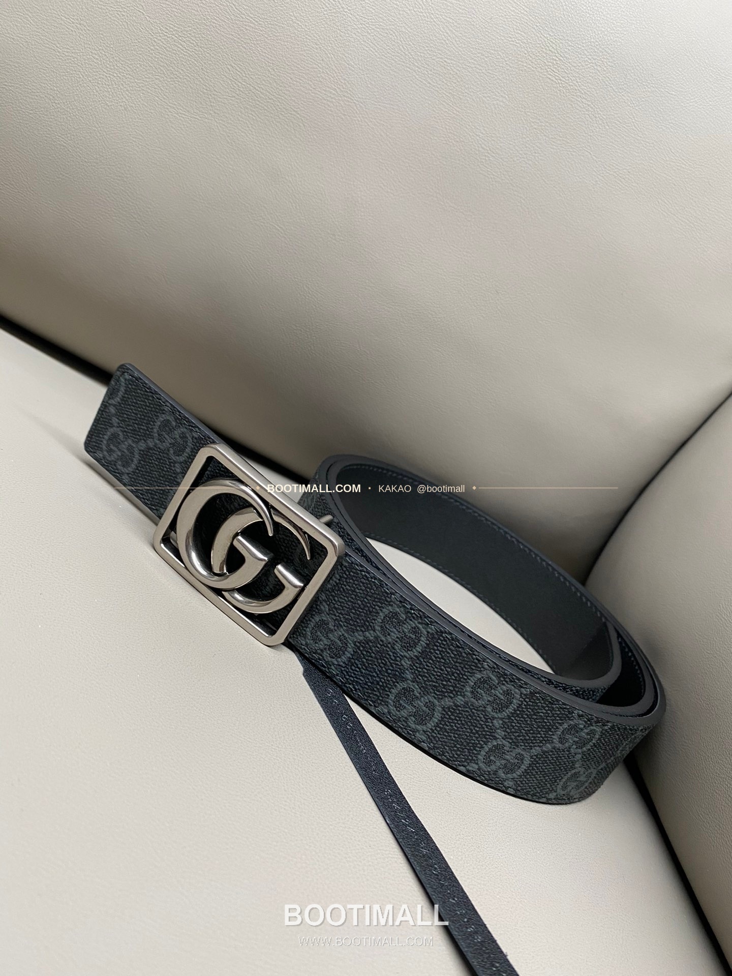 구찌 GG 마몬트 카프스킨 더블G 리버서블 벨트 Gucci GG Marmont Calfskin Double G Reversible Belt 3.5cm 1