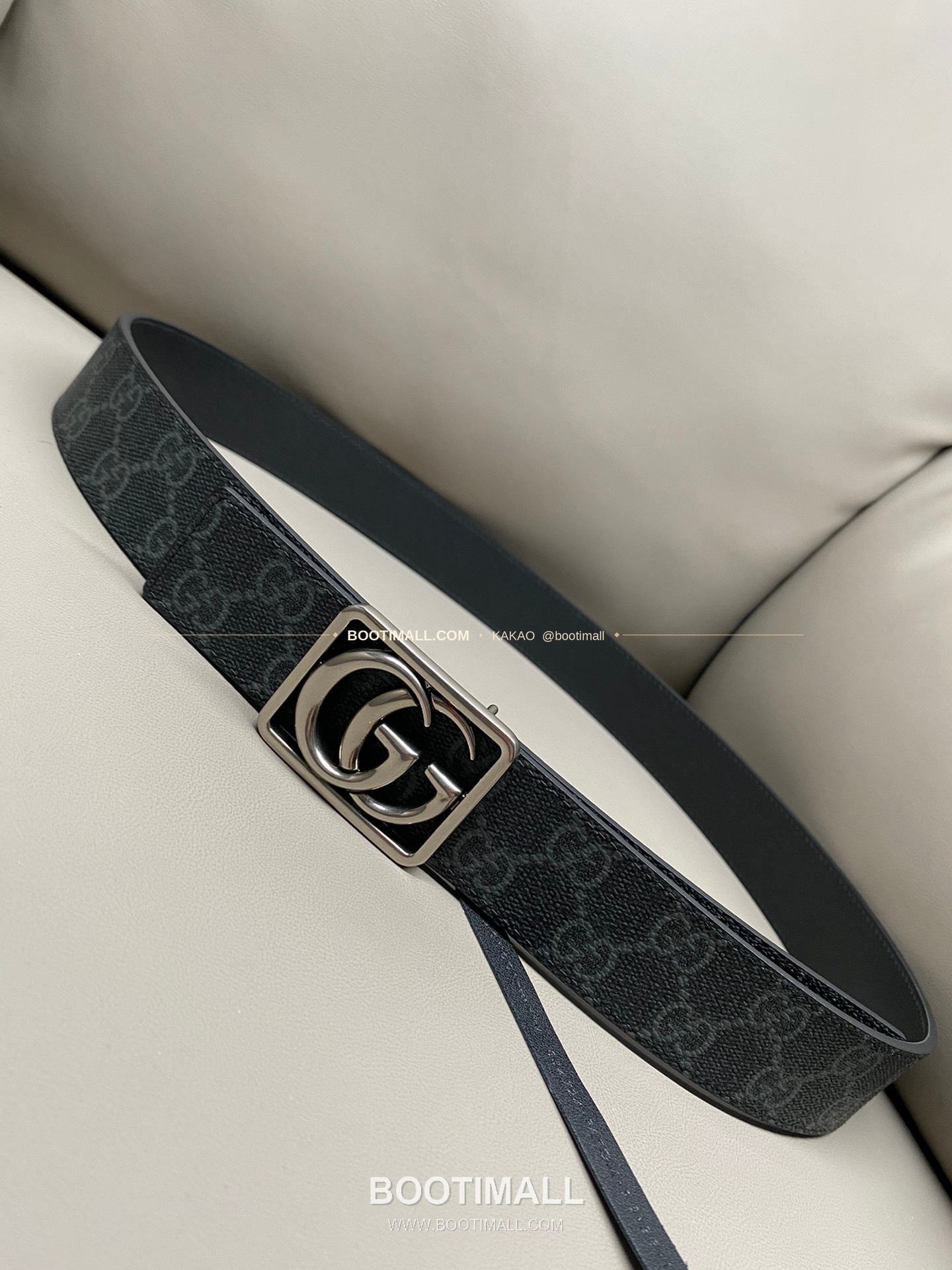 구찌 GG 마몬트 카프스킨 더블G 리버서블 벨트 Gucci GG Marmont Calfskin Double G Reversible Belt 3.5cm 4