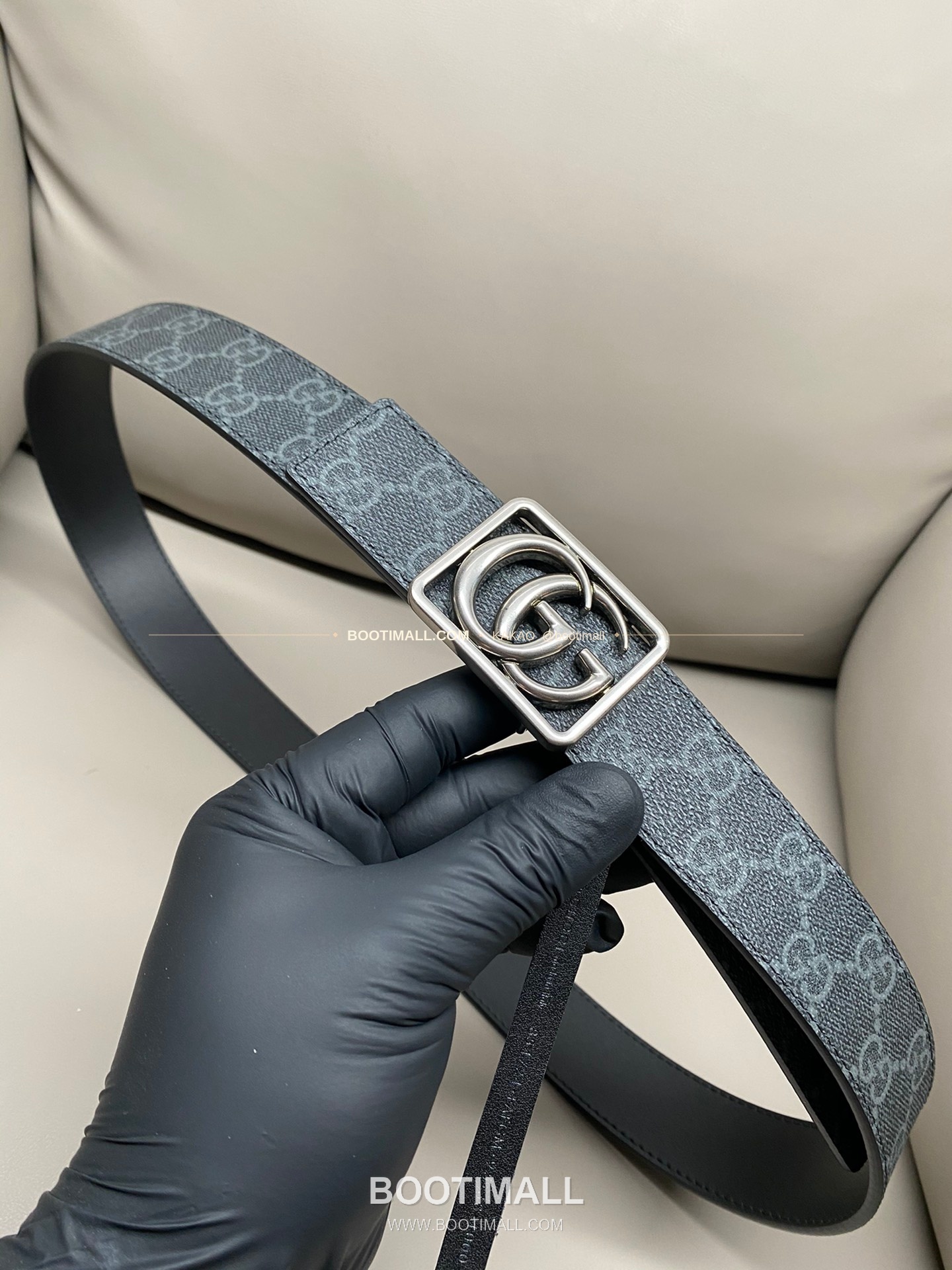 구찌 GG 마몬트 카프스킨 더블G 리버서블 벨트 Gucci GG Marmont Calfskin Double G Reversible Belt 3.5cm 5