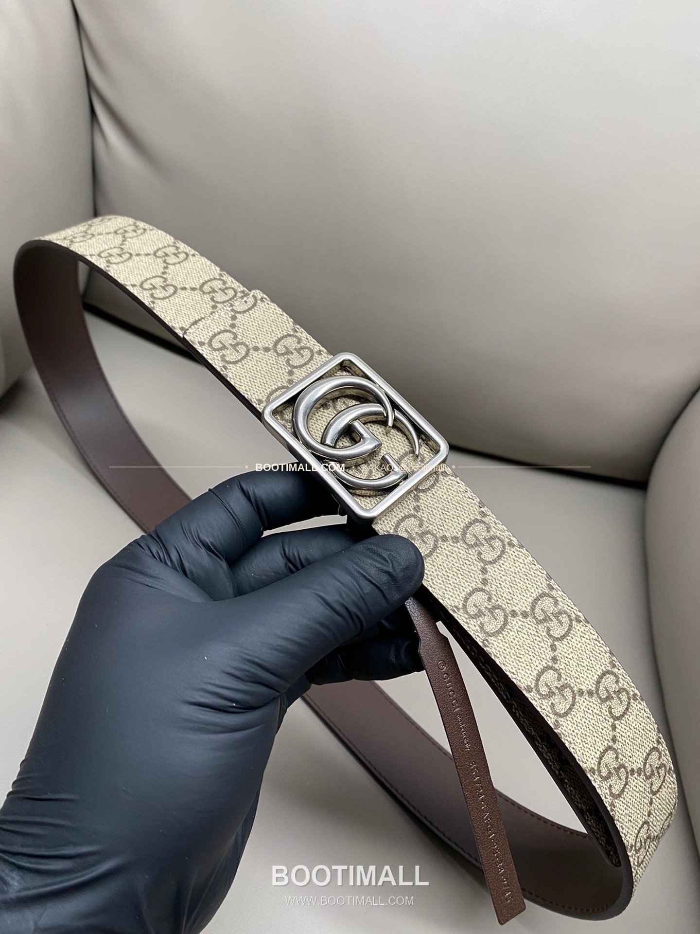 구찌 GG 마몬트 카프스킨 더블G 리버서블 벨트 Gucci GG Marmont Calfskin Double G Reversible Belt 3.5cm 5
