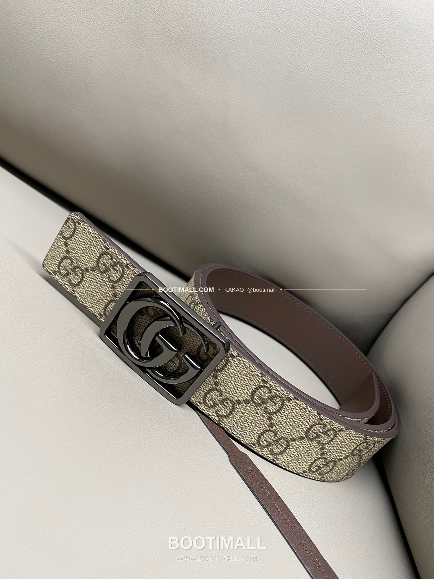 구찌 GG 마몬트 카프스킨 더블G 리버서블 벨트 Gucci GG Marmont Calfskin Double G Reversible Belt 3.5cm 1