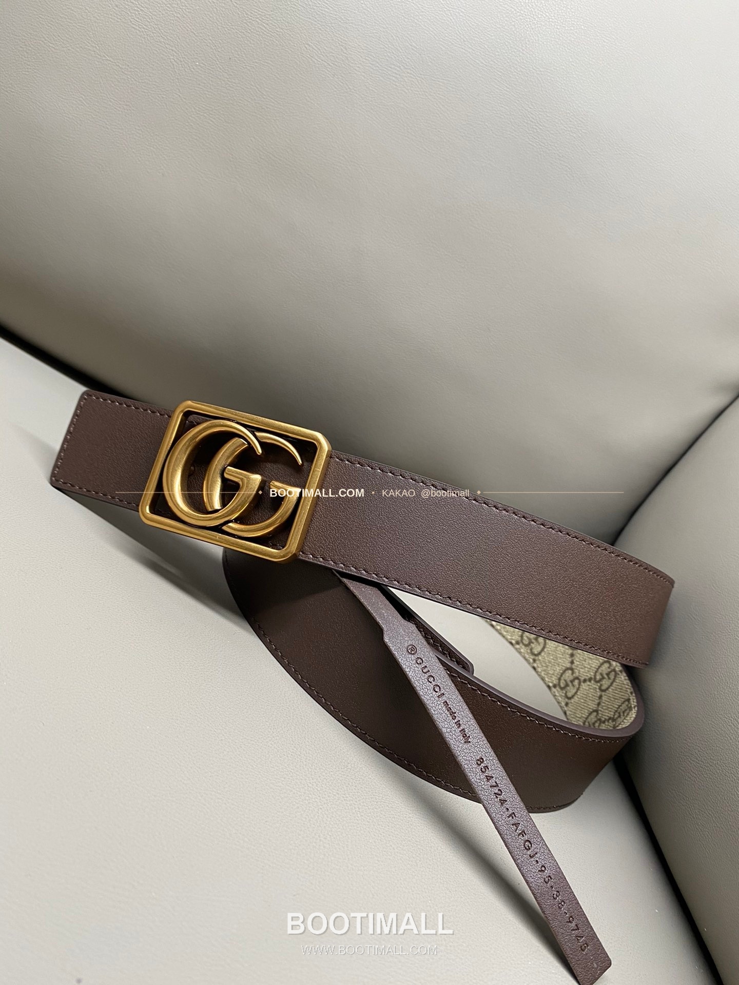 구찌 GG 마몬트 카프스킨 더블G 리버서블 벨트 Gucci GG Marmont Calfskin Double G Reversible Belt 3.5cm 6