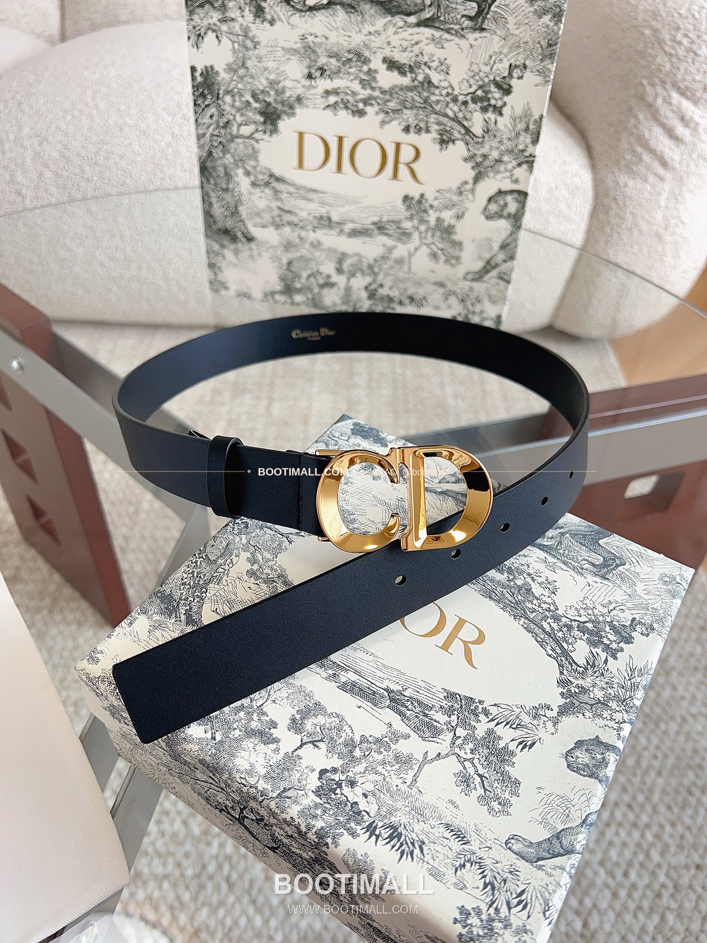 디올 세디올 카프스킨 CD 버클 블랙 벨트 Dior C'est Dior Calfskin CD Buckle Black Belt 3cm 7