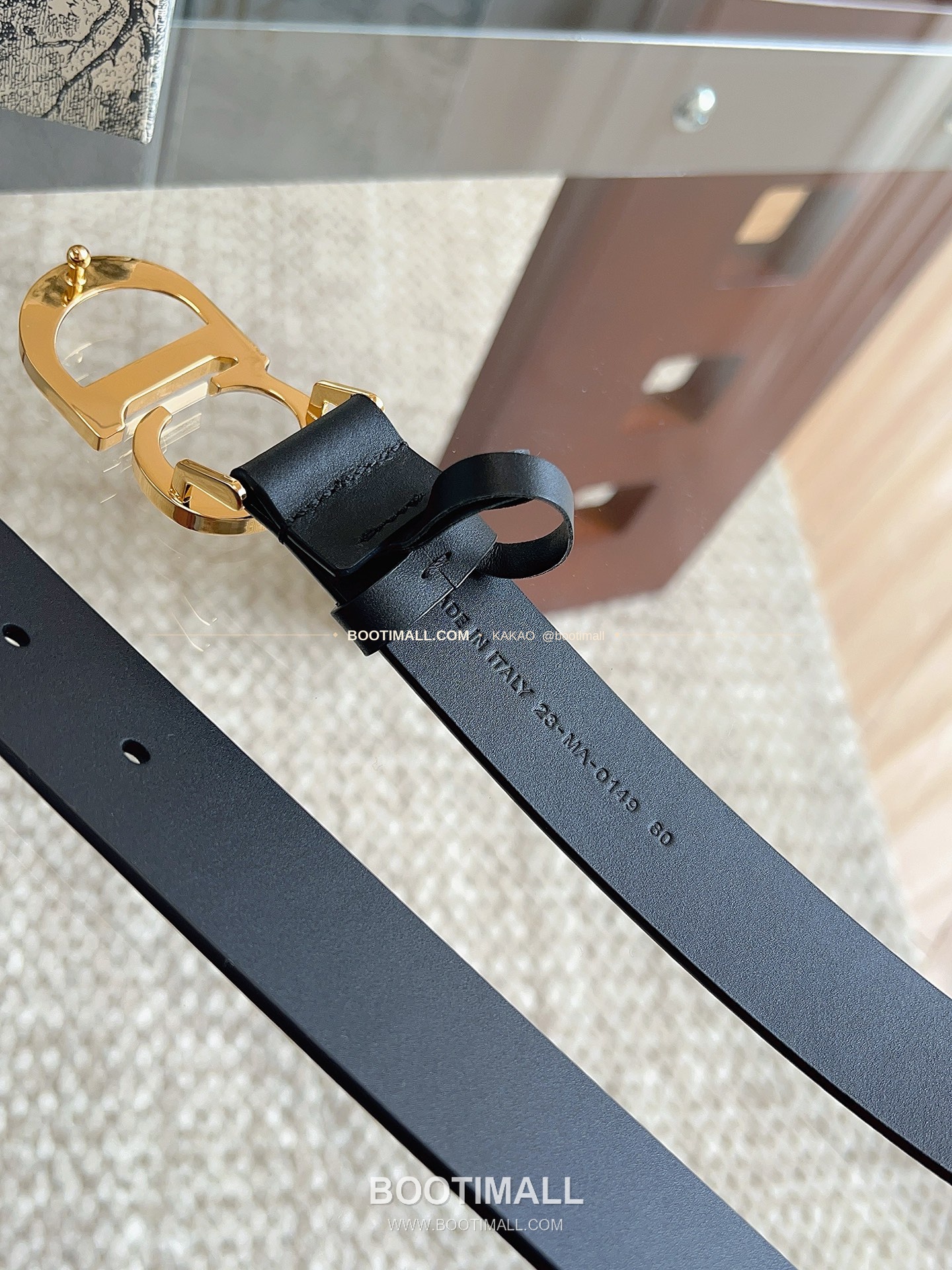 디올 세디올 카프스킨 CD 버클 블랙 벨트 Dior C'est Dior Calfskin CD Buckle Black Belt 3cm 8