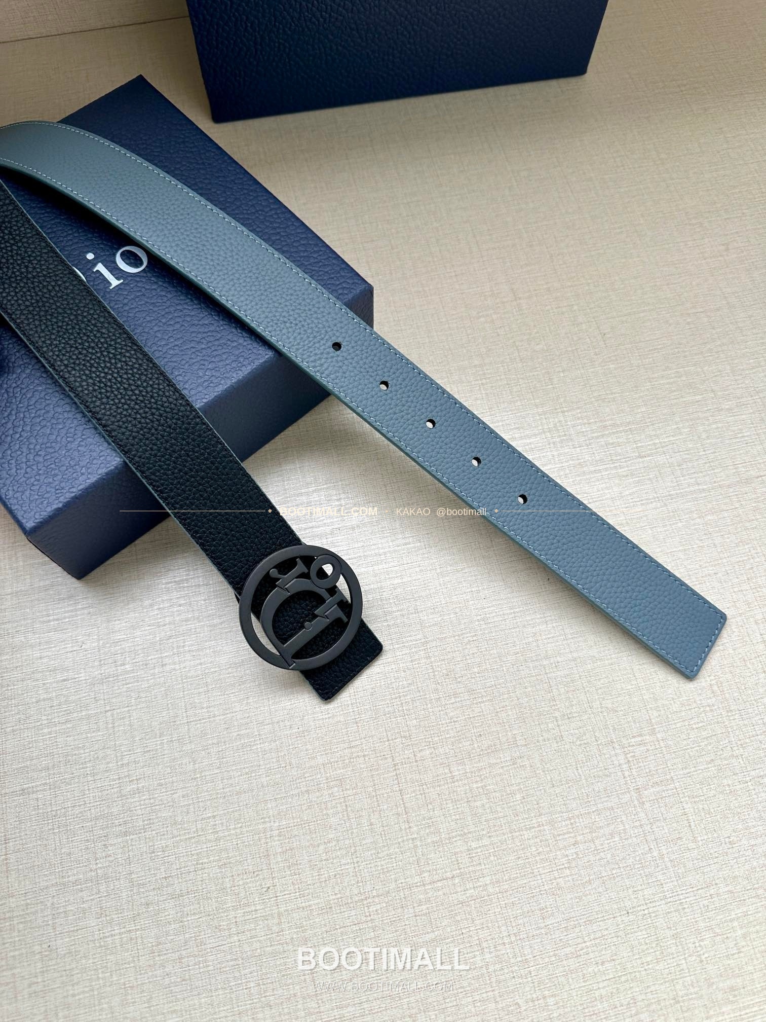 디올 CD 오블리크 브라스 버클 화이트 골드 벨트 Dior CD Oblique Brass Buckle White Gold Belt 3.5cm 4