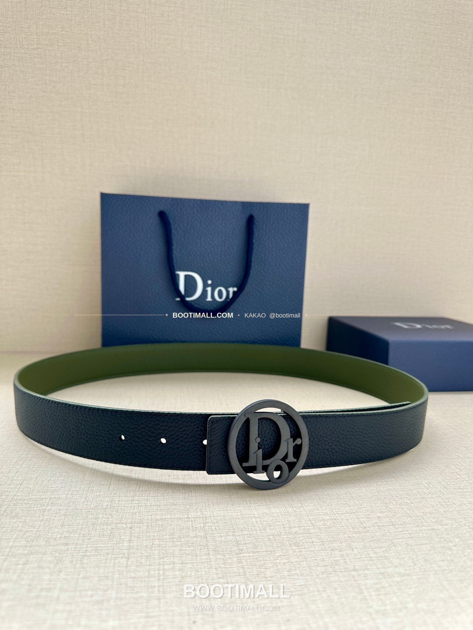 디올 CD 오블리크 브라스 버클 화이트 골드 벨트 Dior CD Oblique Brass Buckle White Gold Belt 3.5cm 1