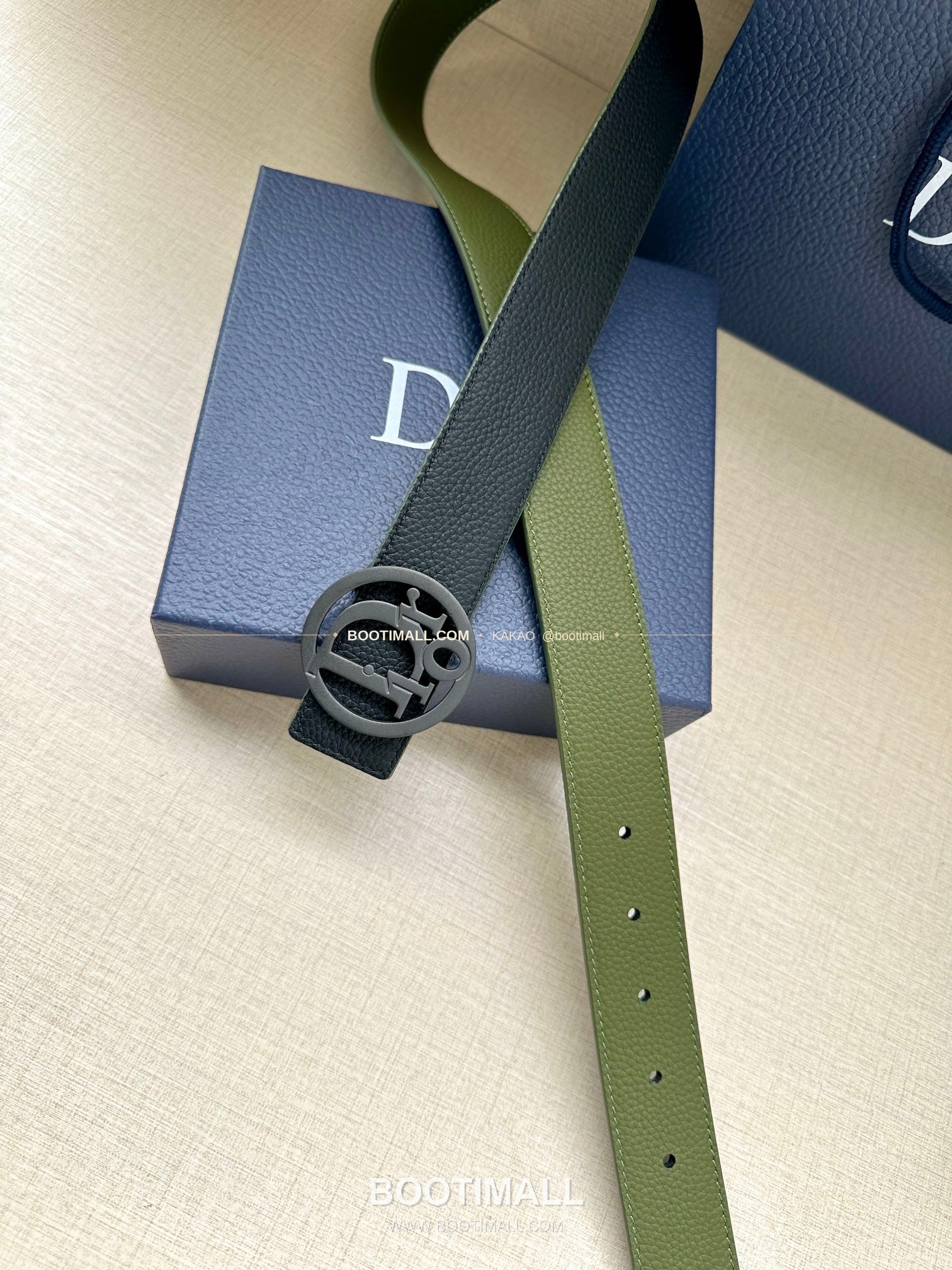 디올 CD 오블리크 브라스 버클 화이트 골드 벨트 Dior CD Oblique Brass Buckle White Gold Belt 3.5cm 3