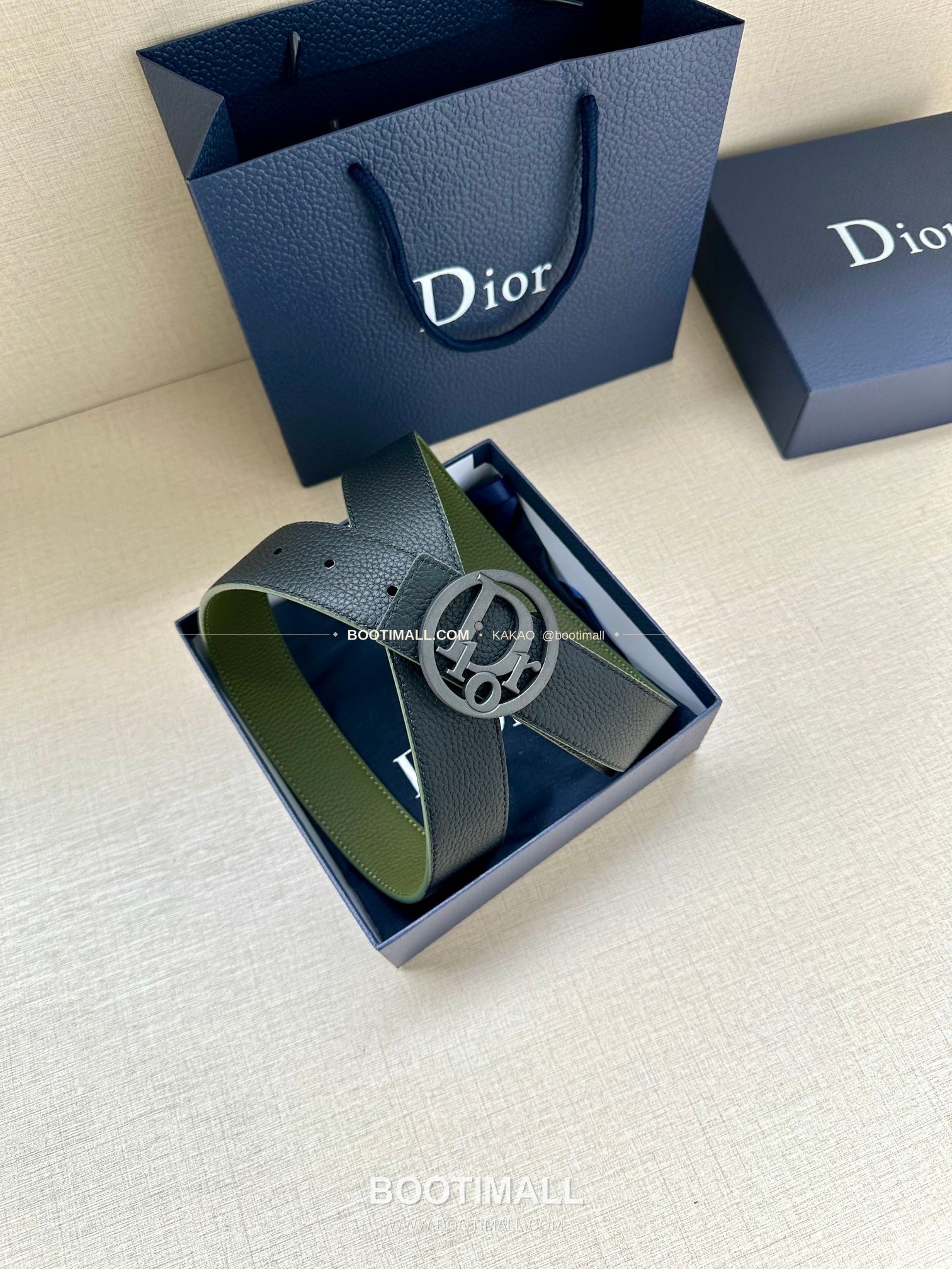 디올 CD 오블리크 브라스 버클 화이트 골드 벨트 Dior CD Oblique Brass Buckle White Gold Belt 3.5cm 5