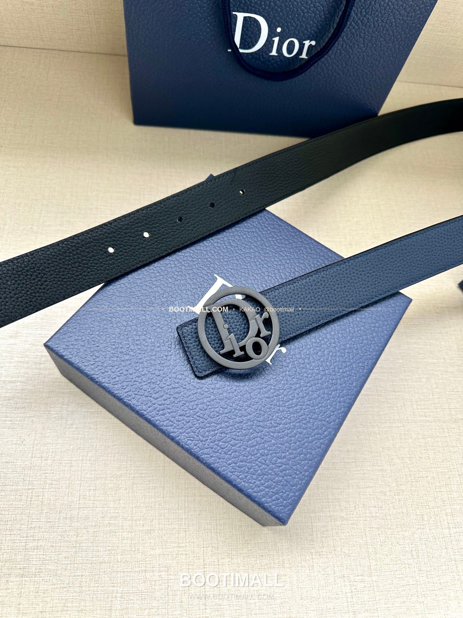 디올 CD 오블리크 브라스 버클 화이트 골드 벨트 Dior CD Oblique Brass Buckle White Gold Belt 3.5cm 3