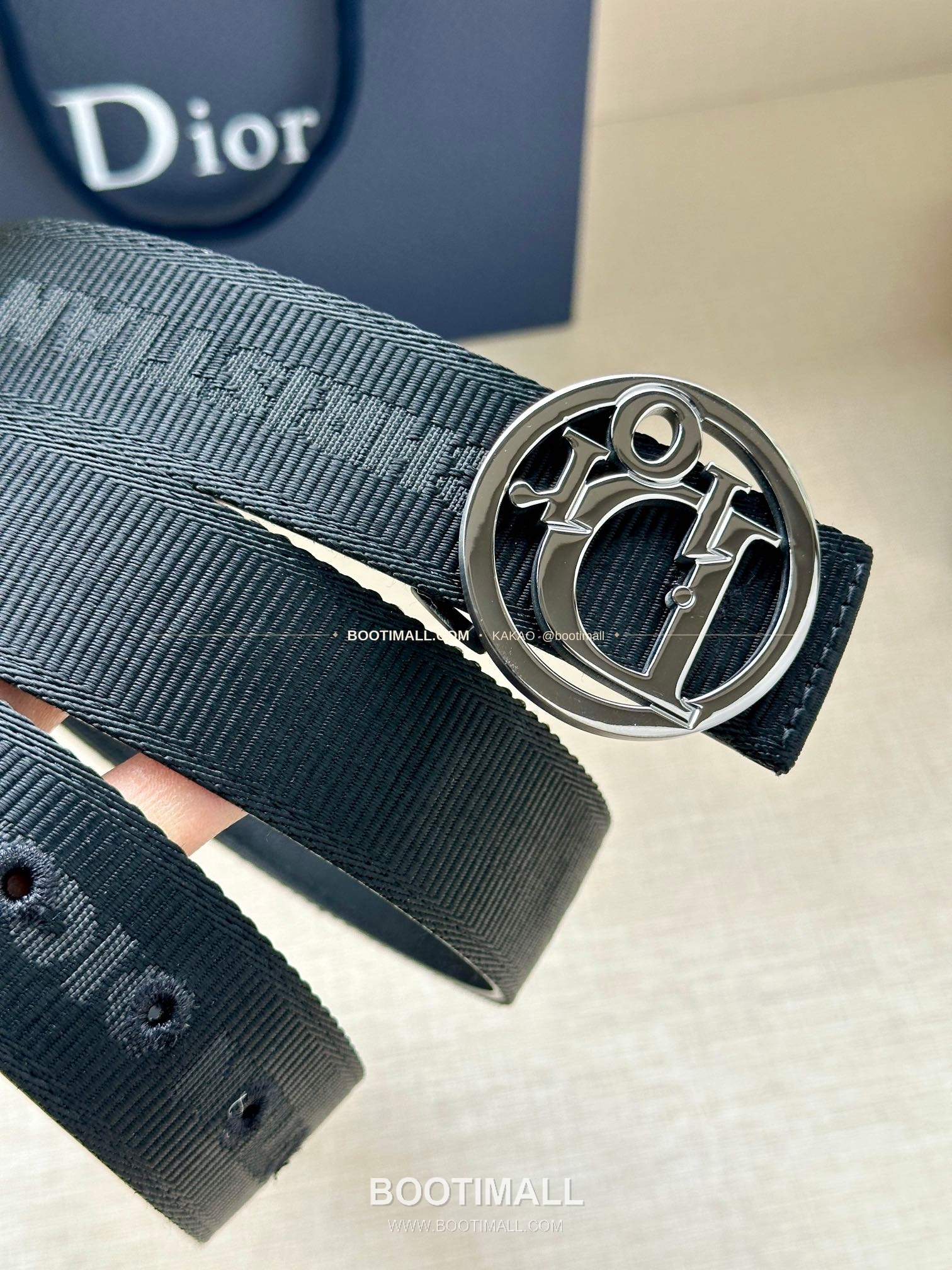 디올 CD 오블리크 브라스 버클 화이트 골드 벨트 Dior CD Oblique Brass Buckle White Gold Belt 3.5cm 3