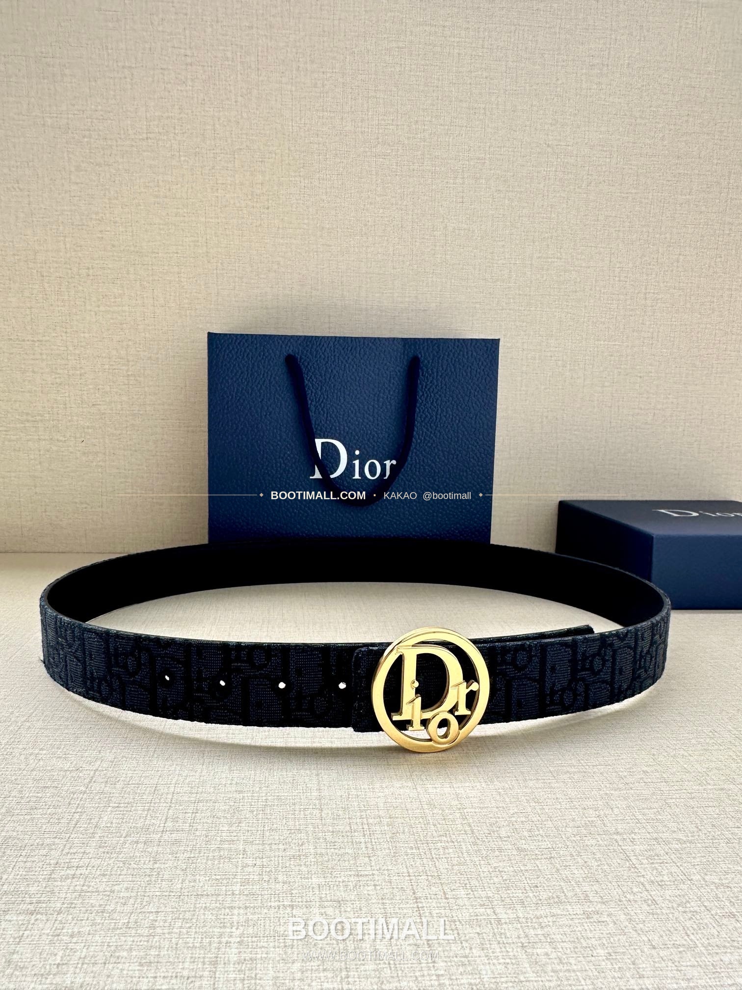 디올 CD 오블리크 브라스 버클 화이트 골드 벨트 Dior CD Oblique Brass Buckle White Gold Belt 3.5cm 1