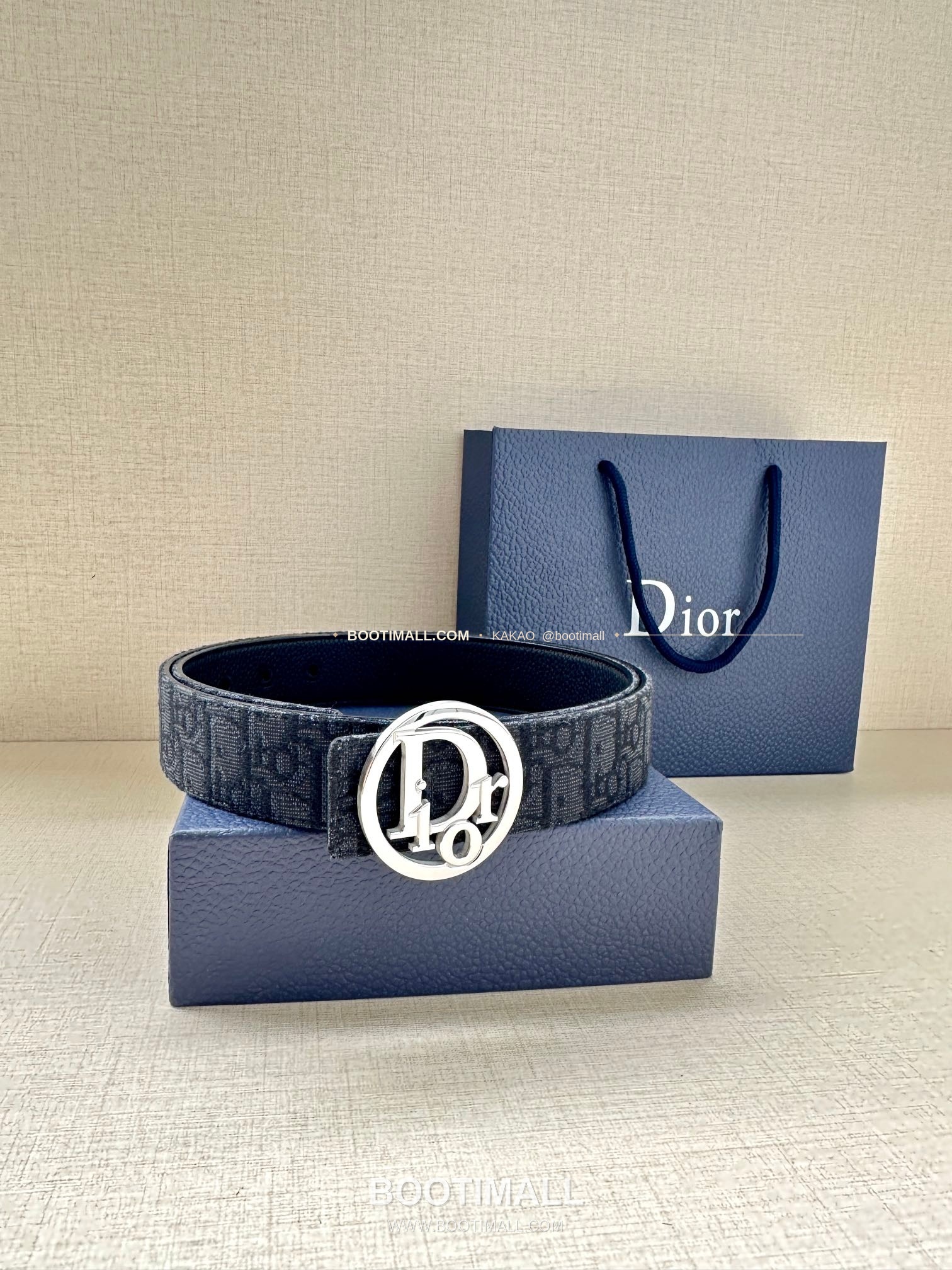 디올 CD 오블리크 브라스 버클 화이트 골드 벨트 Dior CD Oblique Brass Buckle White Gold Belt 3.5cm 5